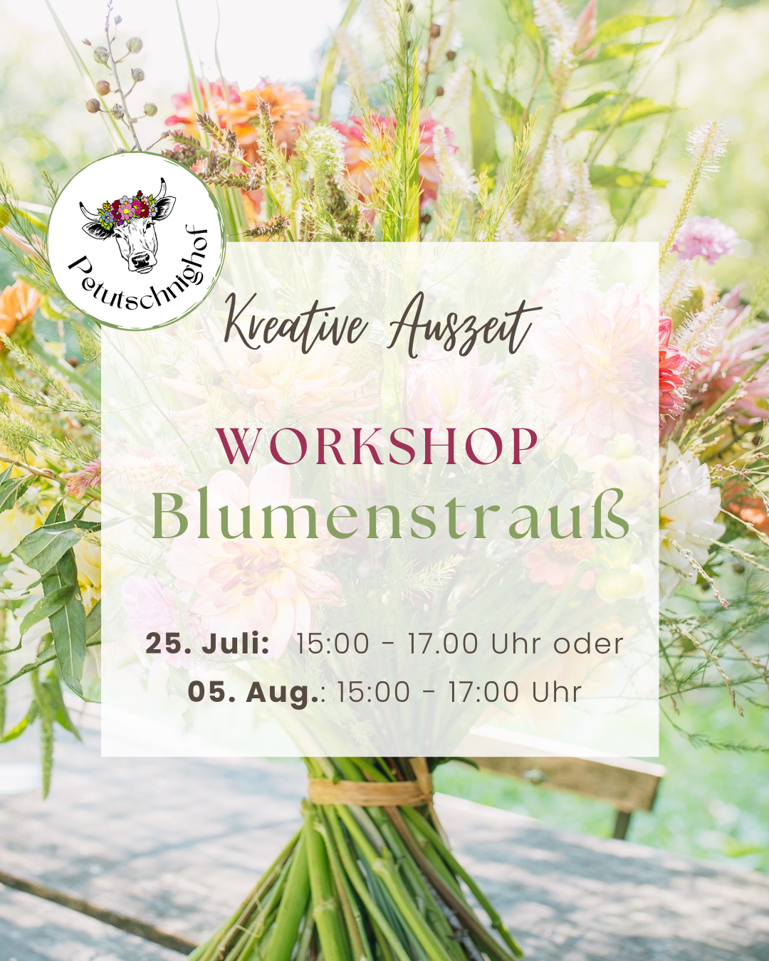 Binde deinen Blumenstrauß