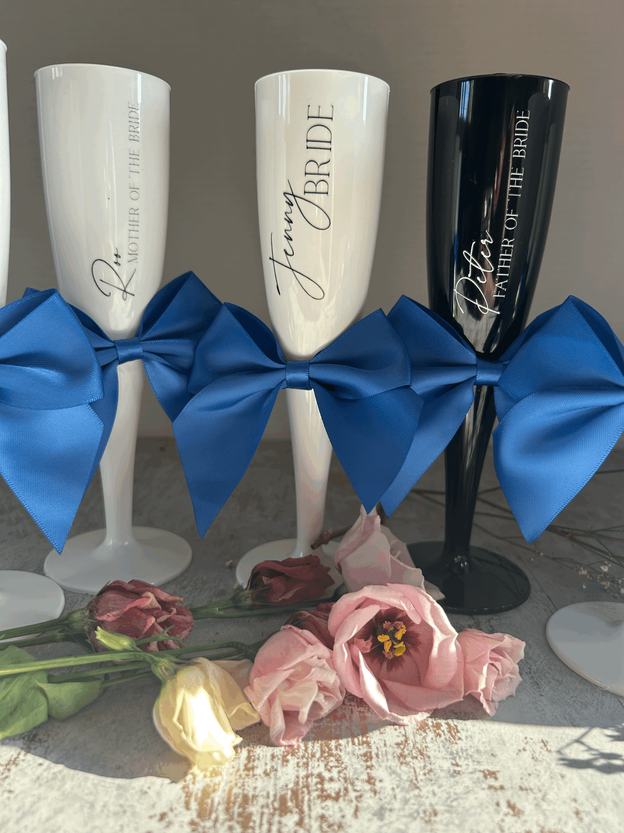 Champagne Flute with 10cm Bow