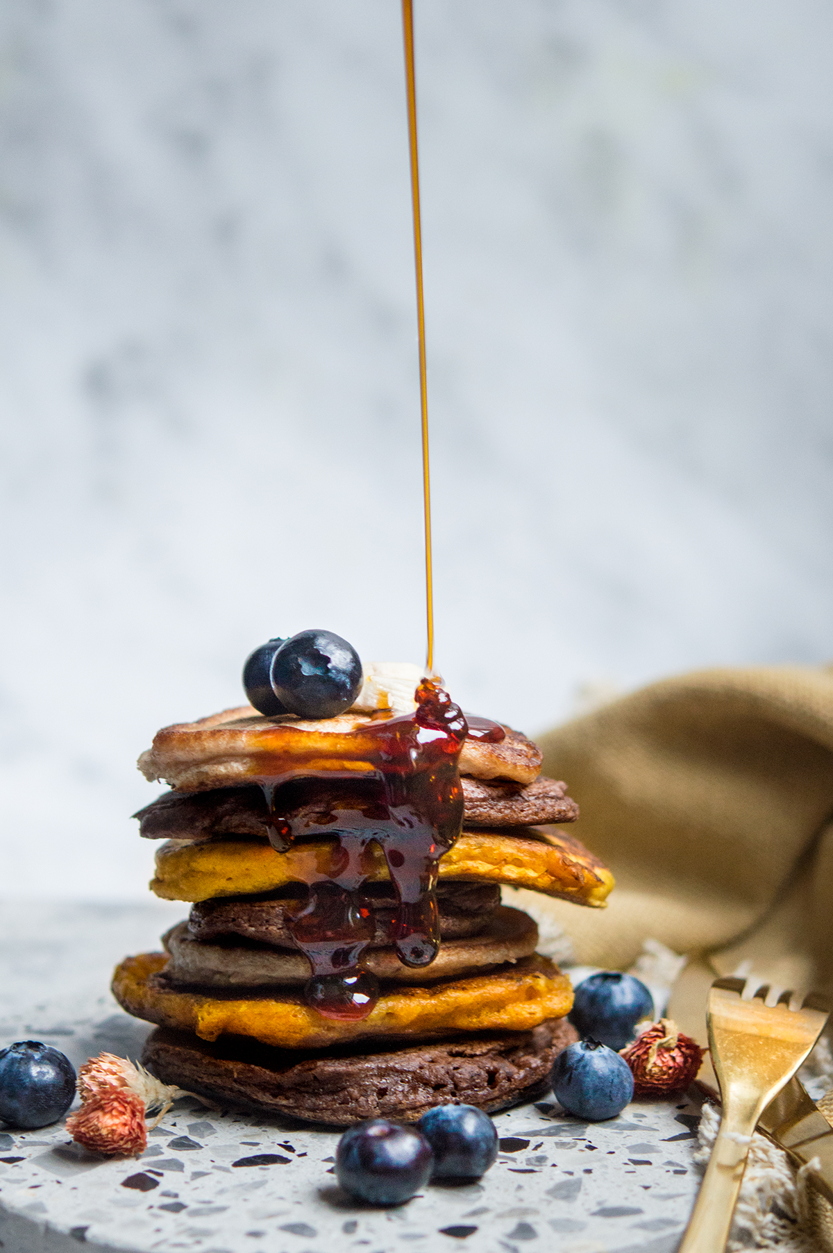 Buttermilk Spelt Mini Pancakes