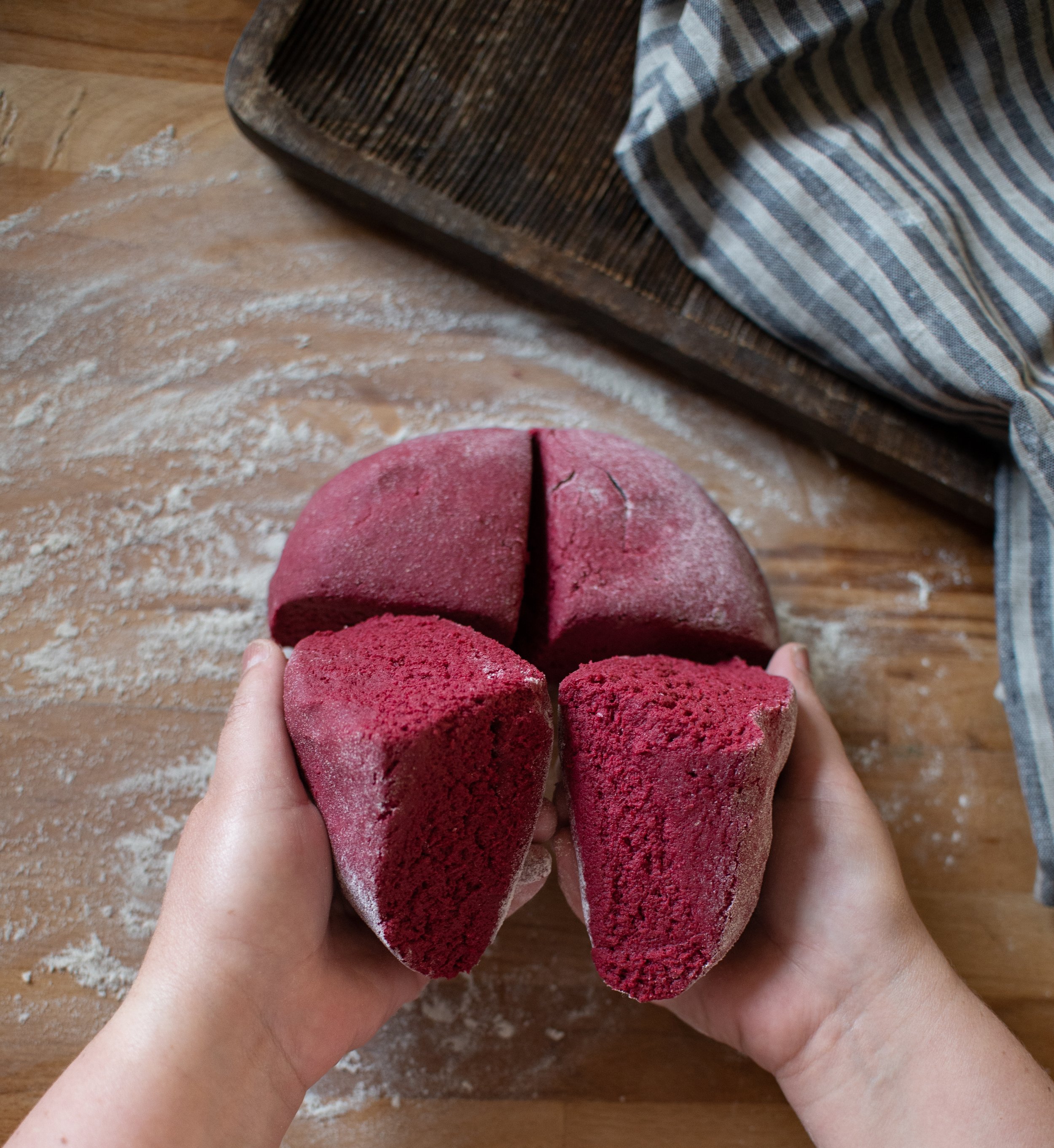 Beetroot dough