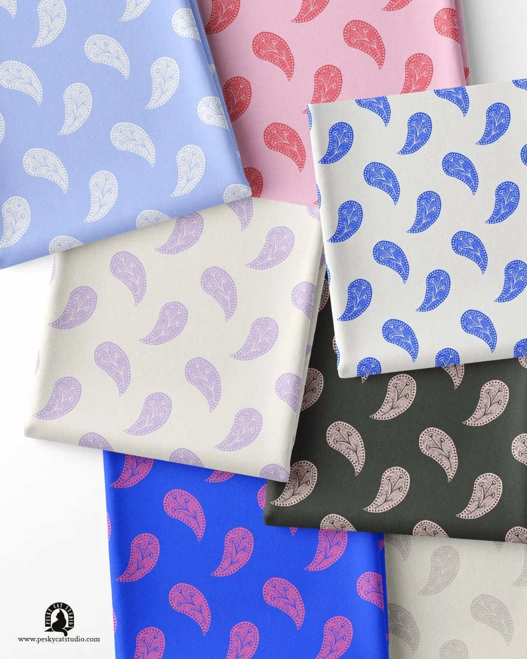 Timeless paisleys... Linocut and block-printed. I just love how craft brings this charming imperfection to this design. Anyone who knows me knows (IYKYK 😜) that I live by imperfect. I was brought up in a lot of "perfection" (way too much f