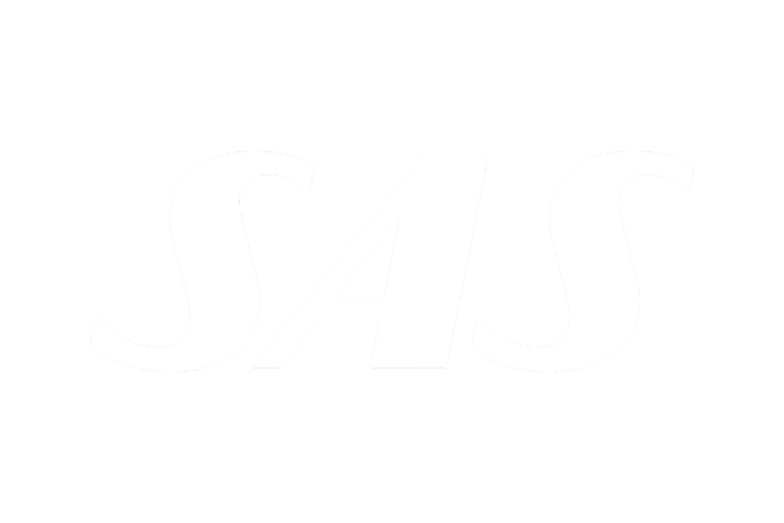 Black background with the white word 'SAS' in bold, stylized font.