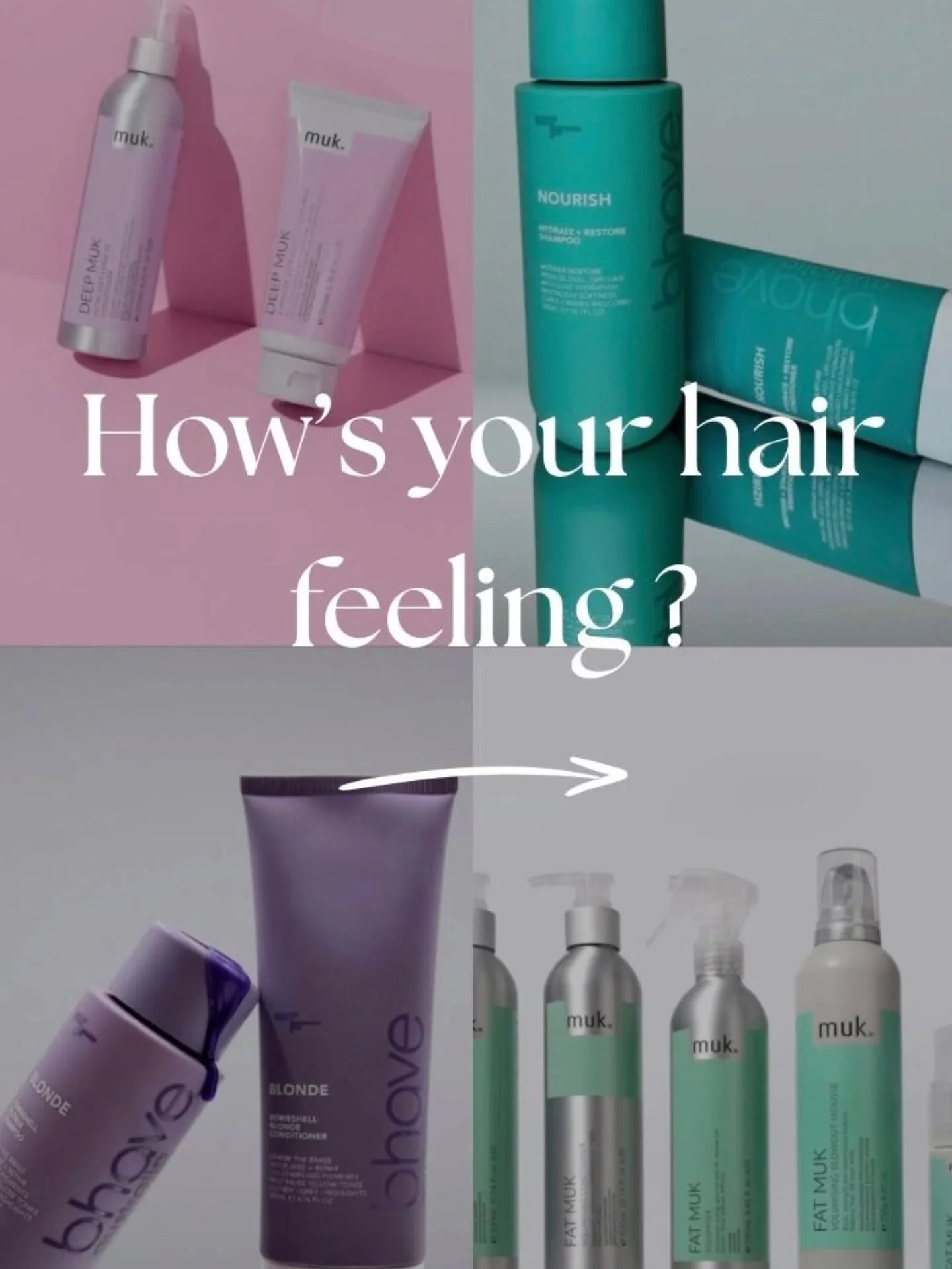 🤍 How's your hair feeling?🤍

Dry? Frizzy ? Or lack of shine? 

The right products can completely transform the way your hair looks and feels, from hydration to repair we've got your hair covered ✨️🫶

Pop into the salon and let us help you find you