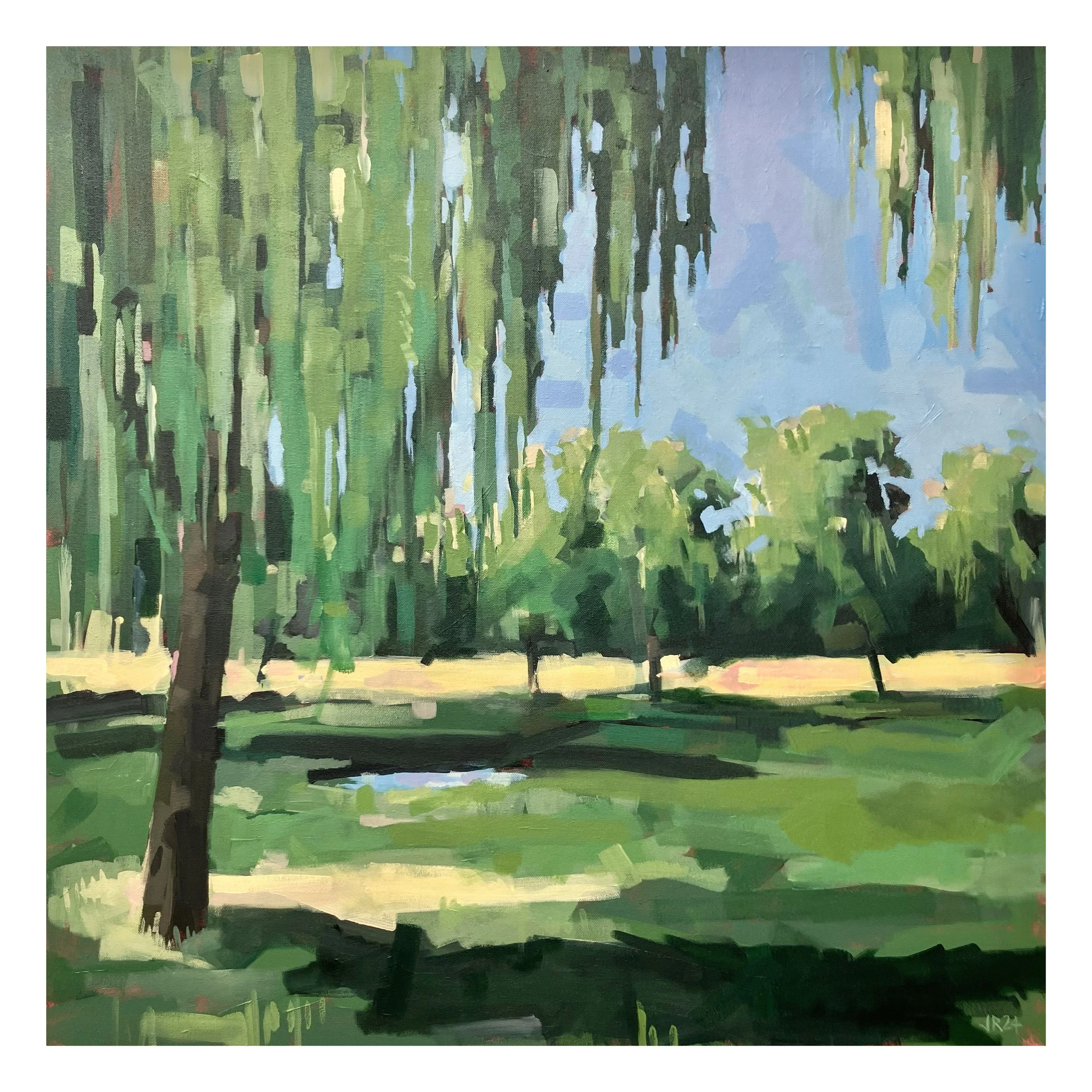 Withy circle, acrylic on canvas, 80x80cm