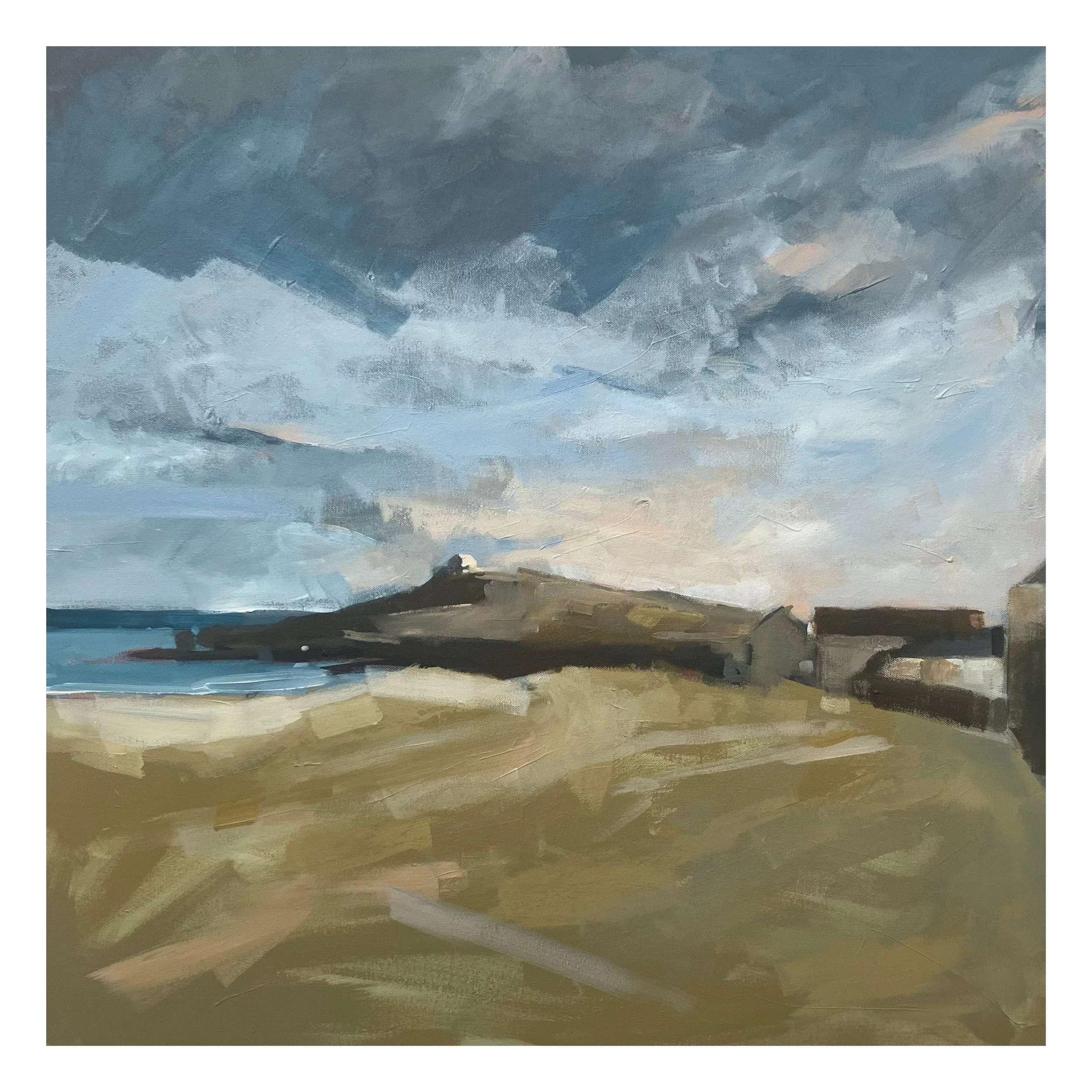 Porthmeor chapel, acrylic on canvas, 100x100cm