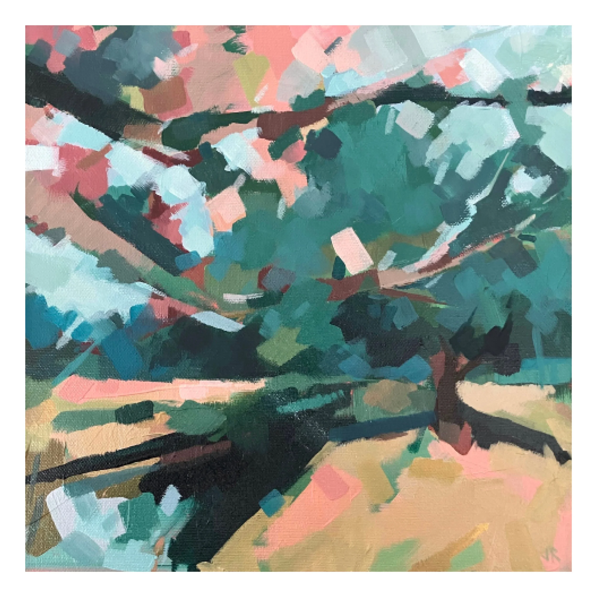 Veil, acrylic on canvas, 30x30cm