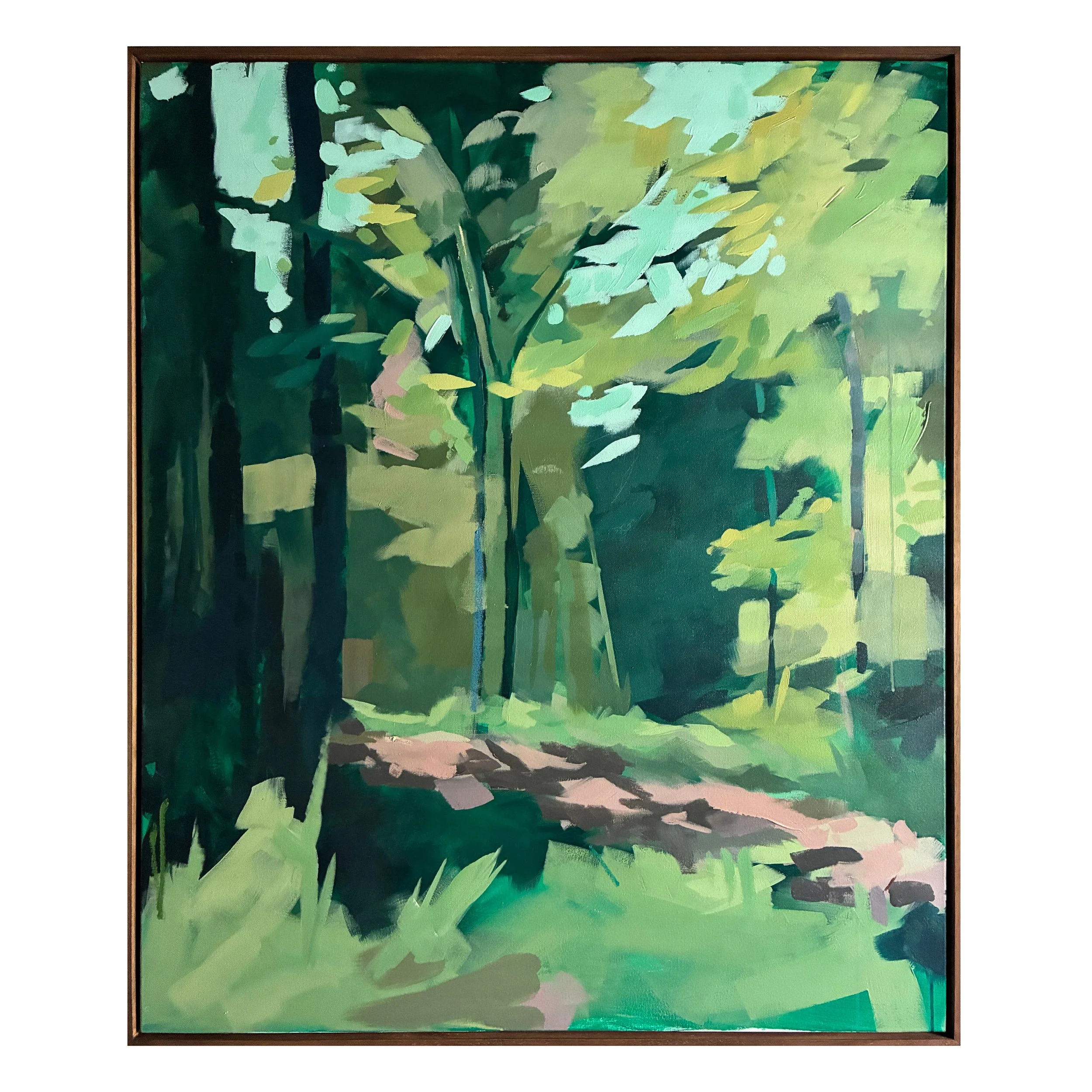 The forest speaks, acrylic on canvas, 120x100cm