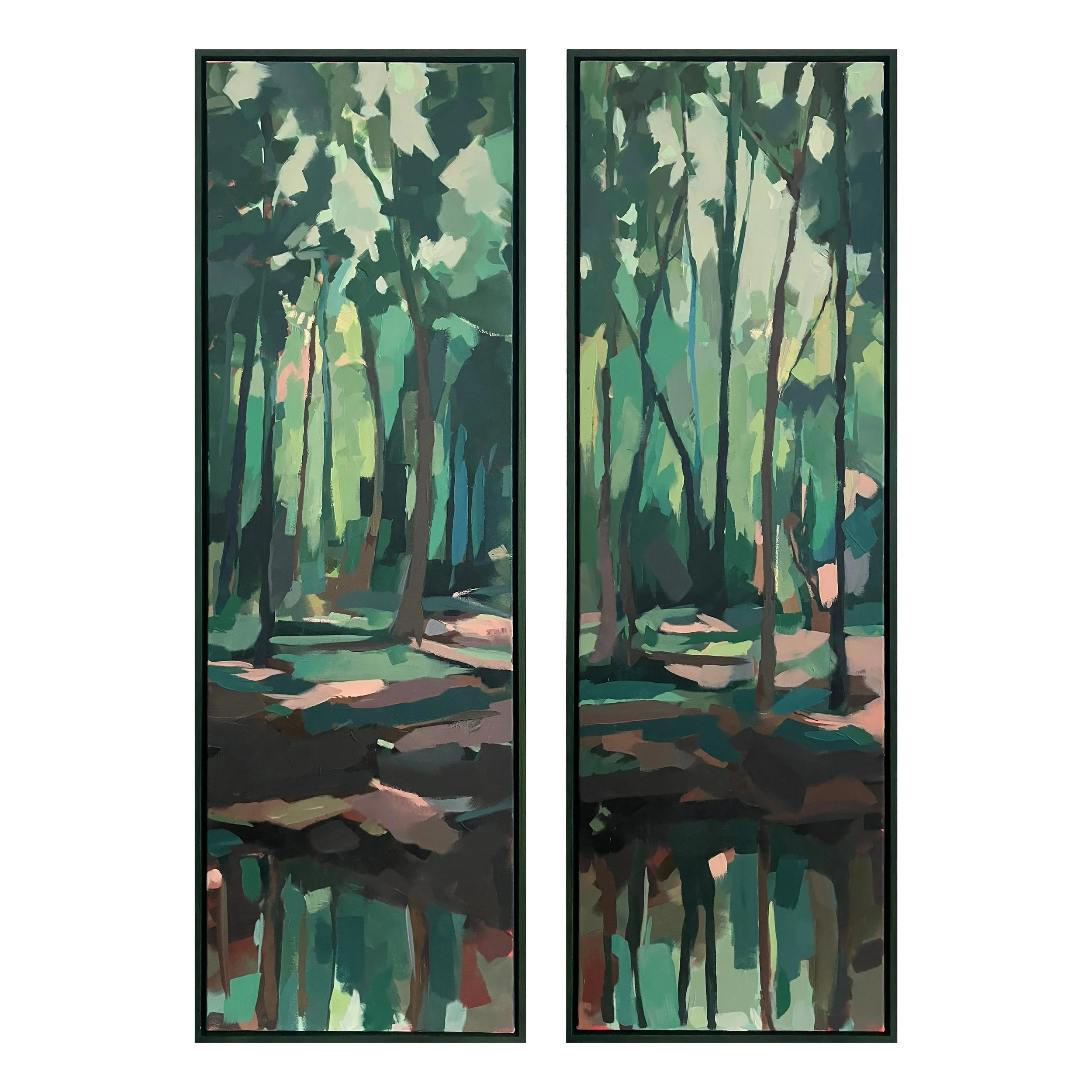 Rill flutes, acrylic on canvas, 120x40cm - AVAILABLE