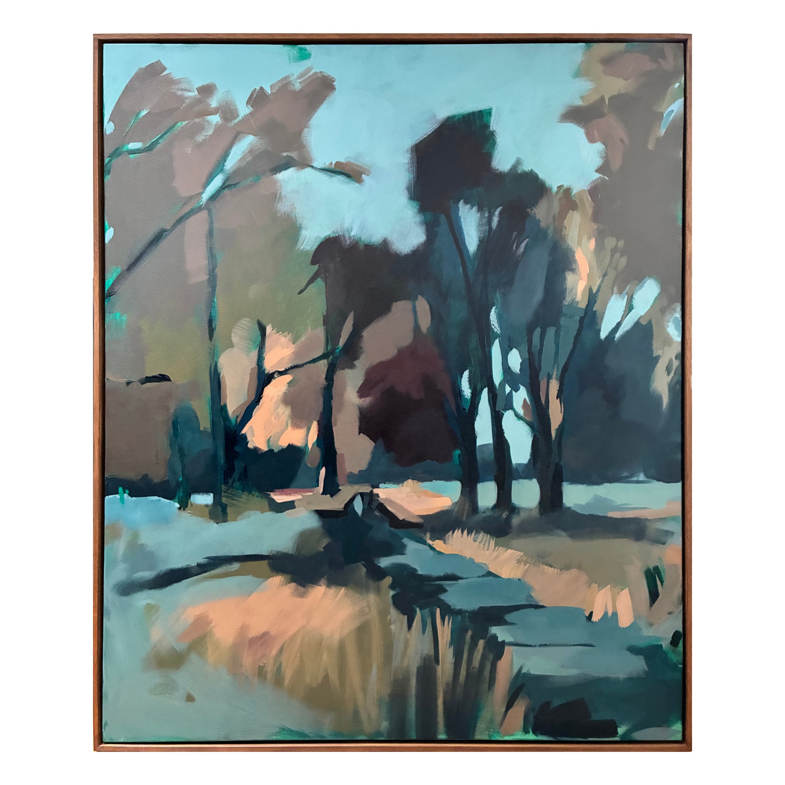 Echo stream, acrylic on canvas, 120x100cm