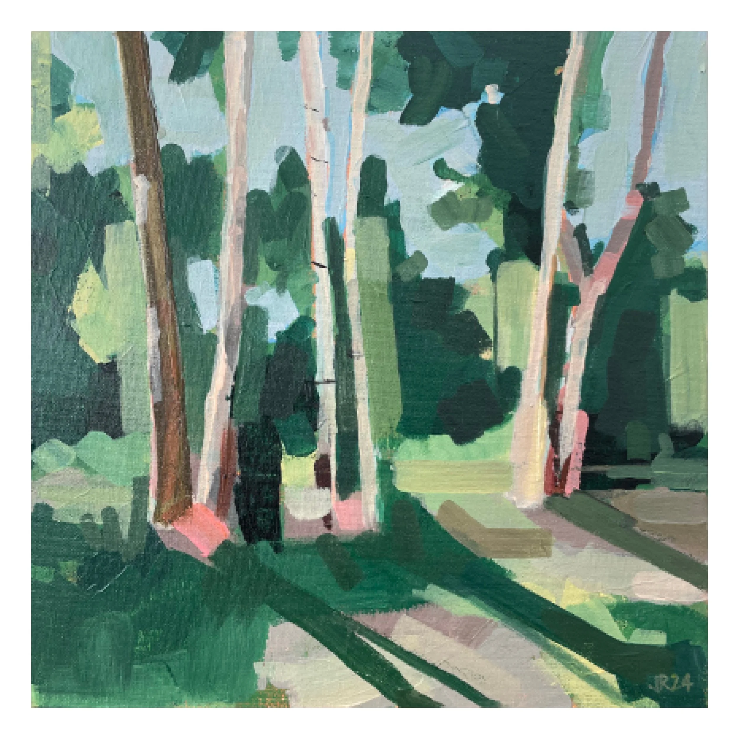 Grove 2, acrylic on board, 30x30cm