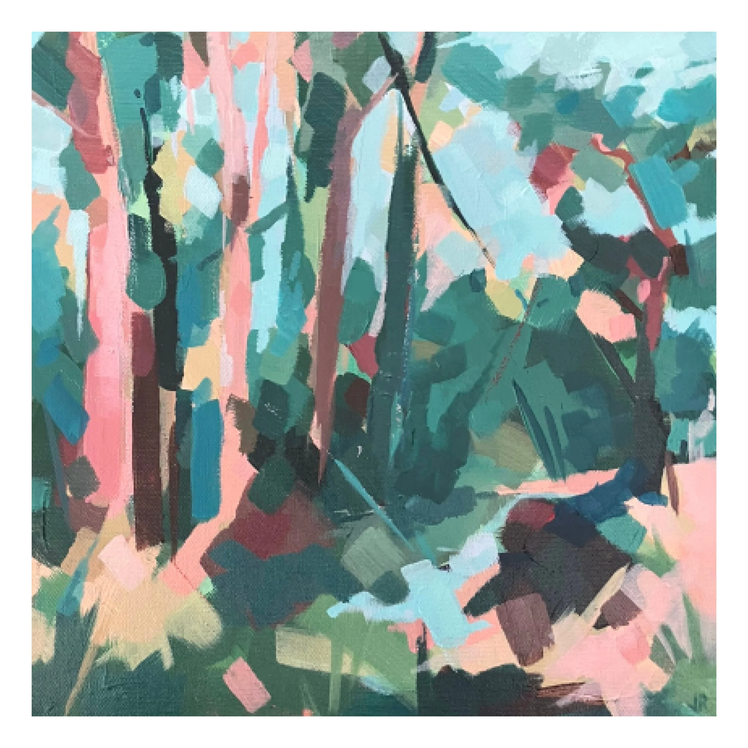 Verdance, acrylic on canvas, 30x30cm - AVAILABLE