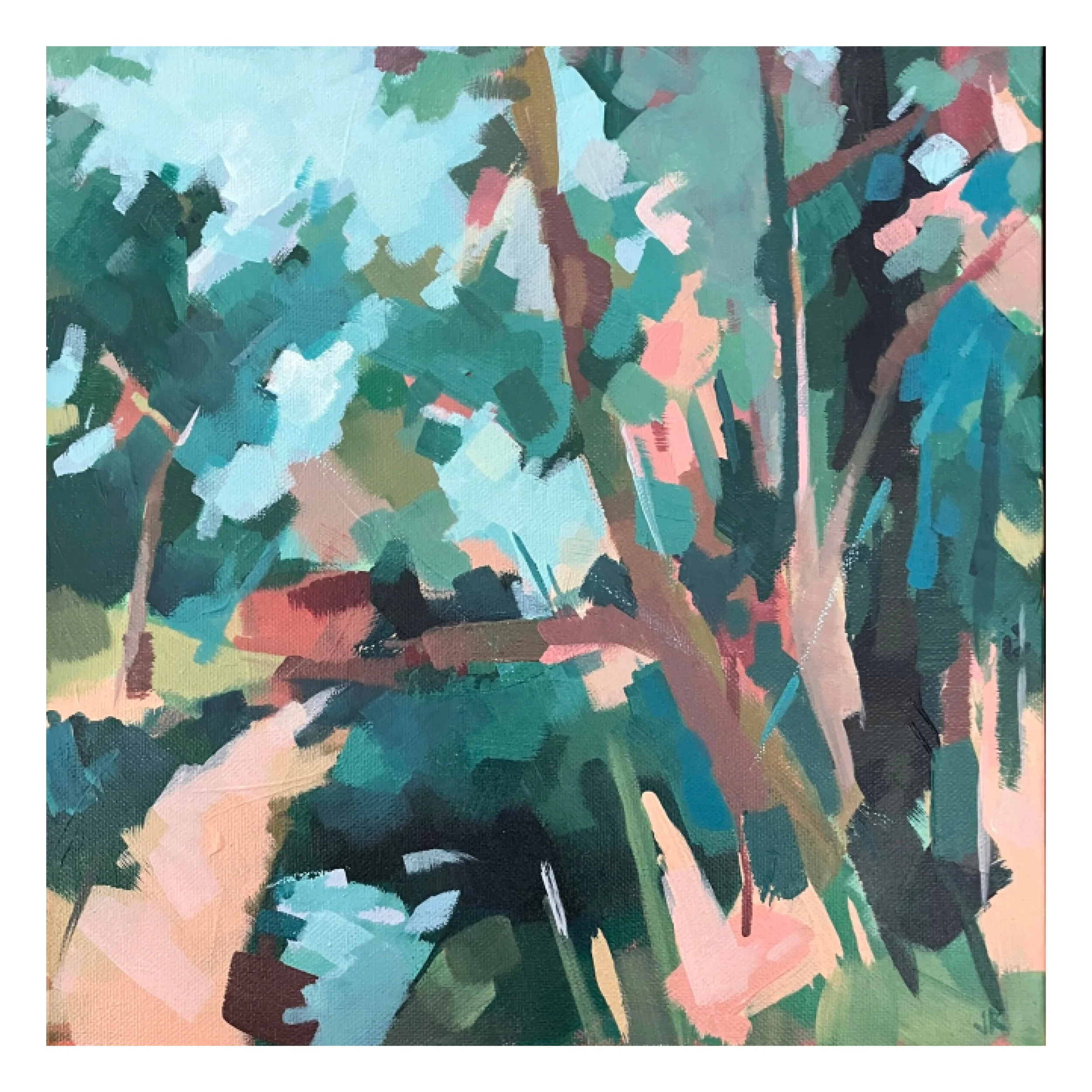 Verdure, acrylic on canvas, 30x30cm - AVAILABLE