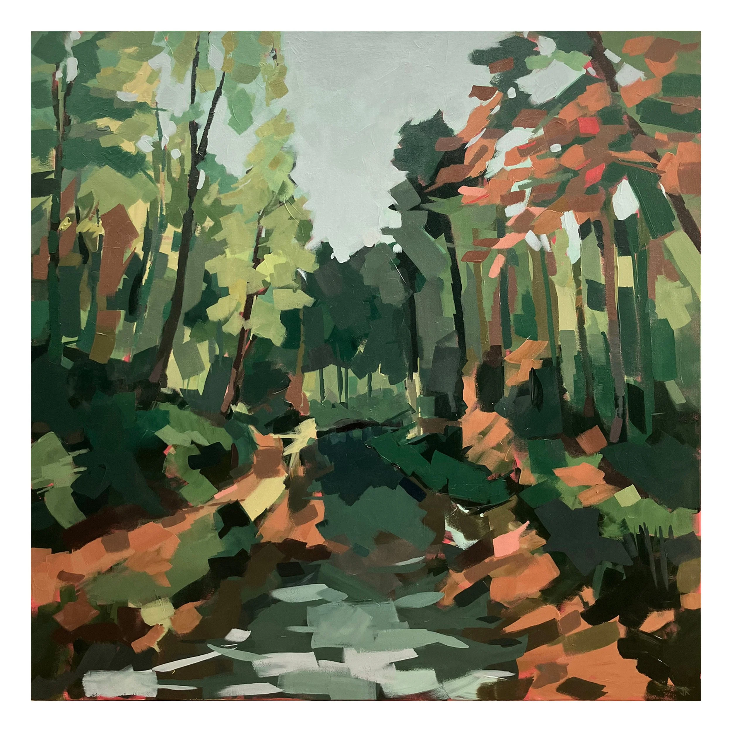 Season turns, acrylic on canvas, 100x100cm - AVAILABLE
