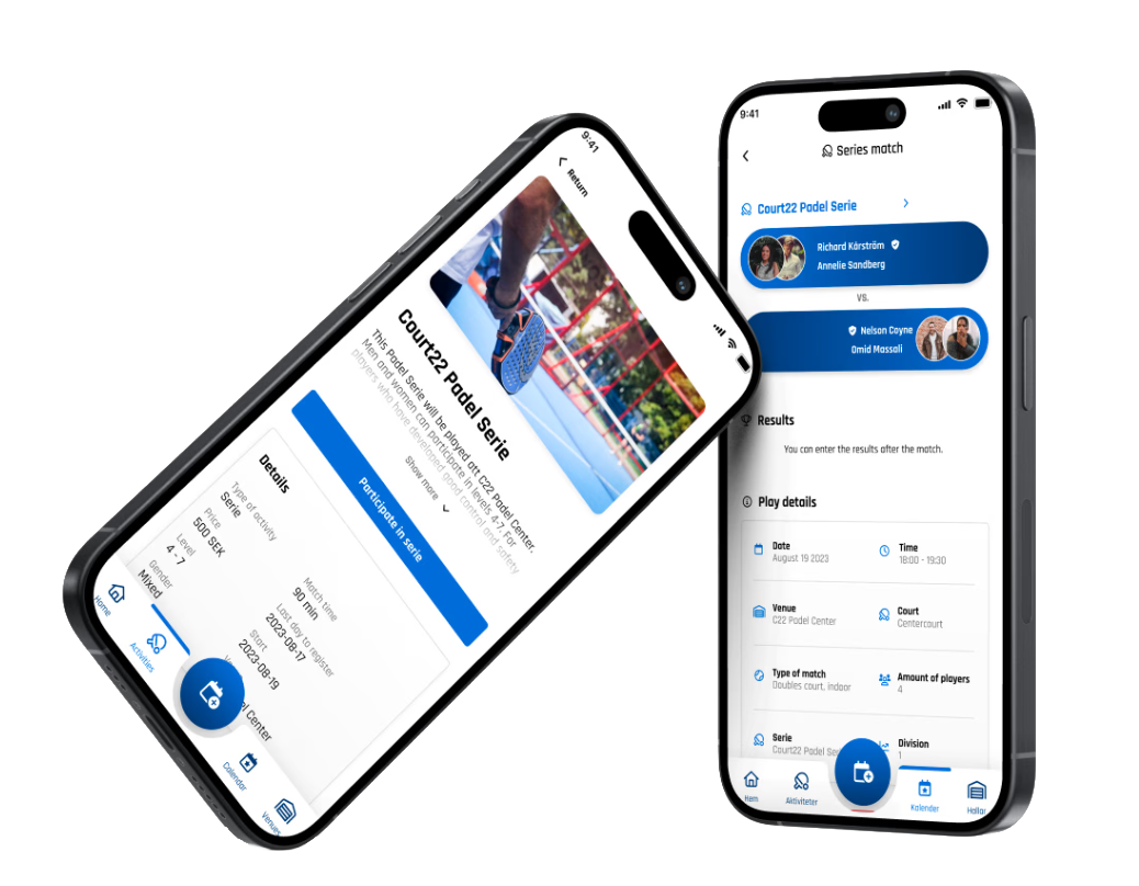 Boka bana enkelt på Court22
