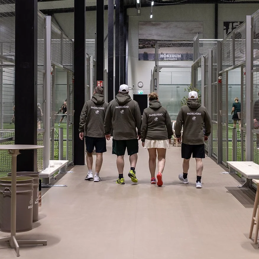 Dubbelbana för padel på Ulricehamns Padelplace