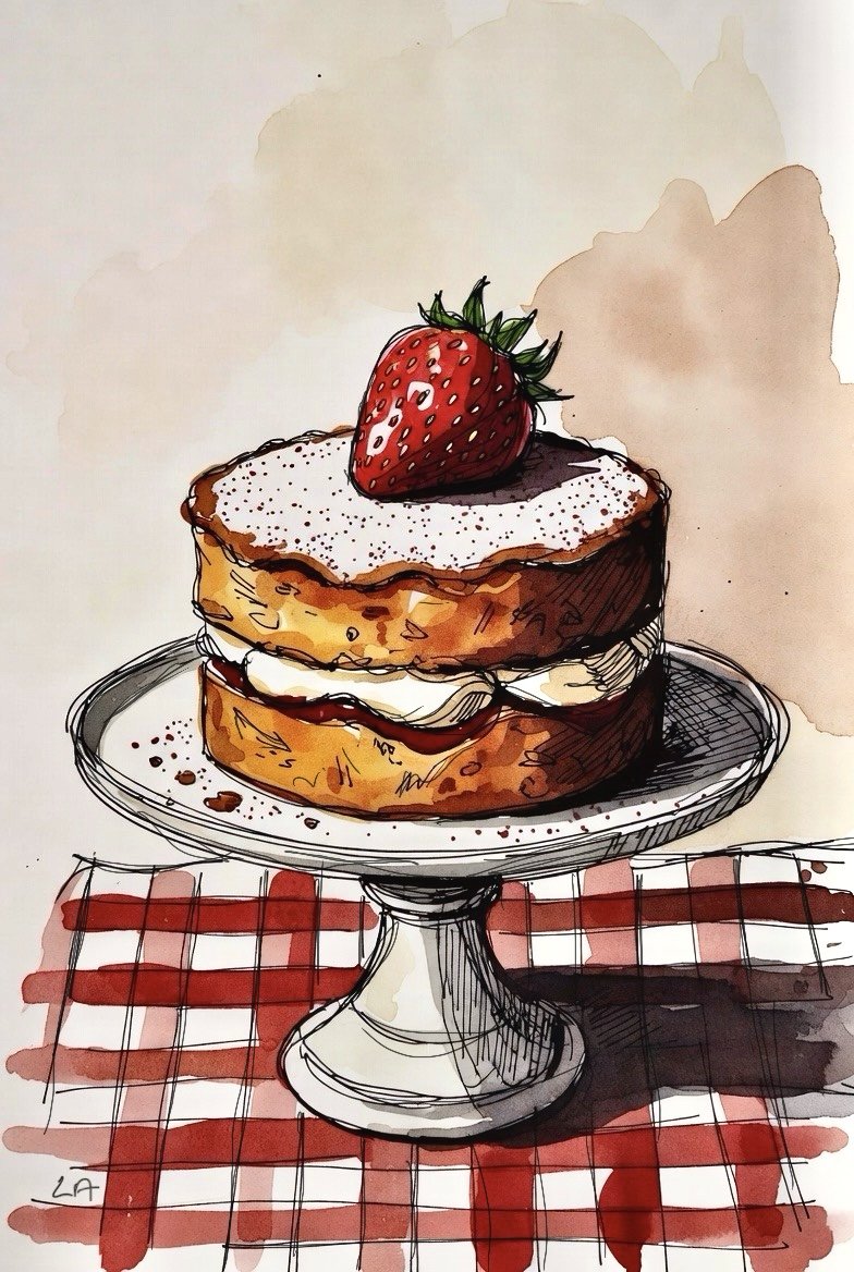 Strawberry cake