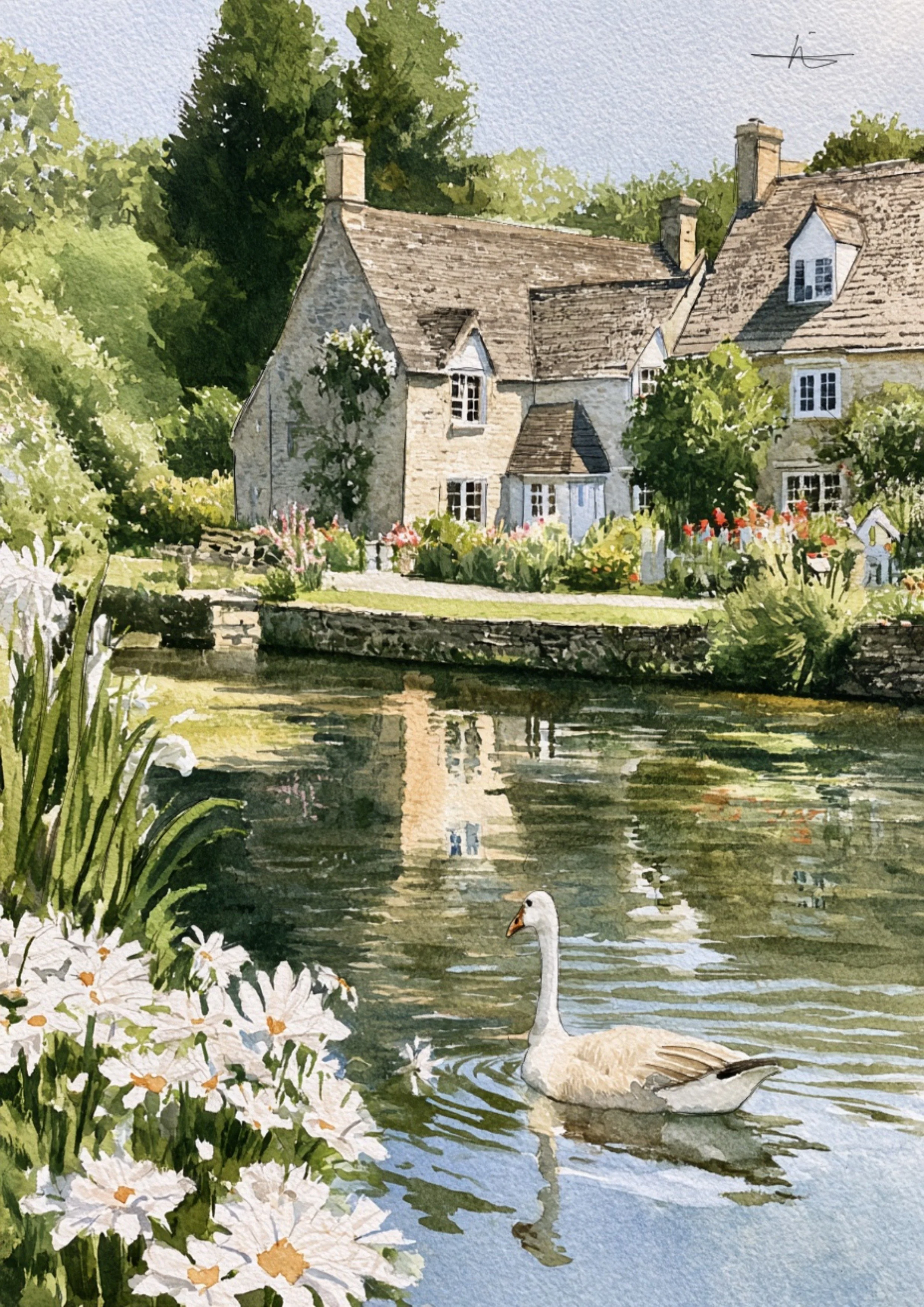 Bibury swans