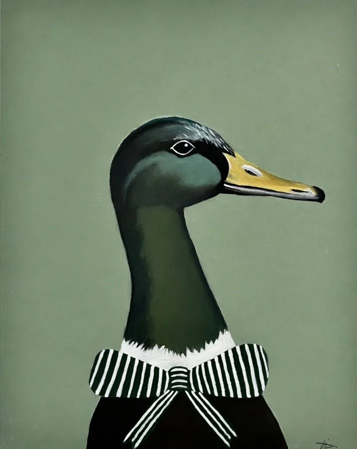 Green Mallard (print)