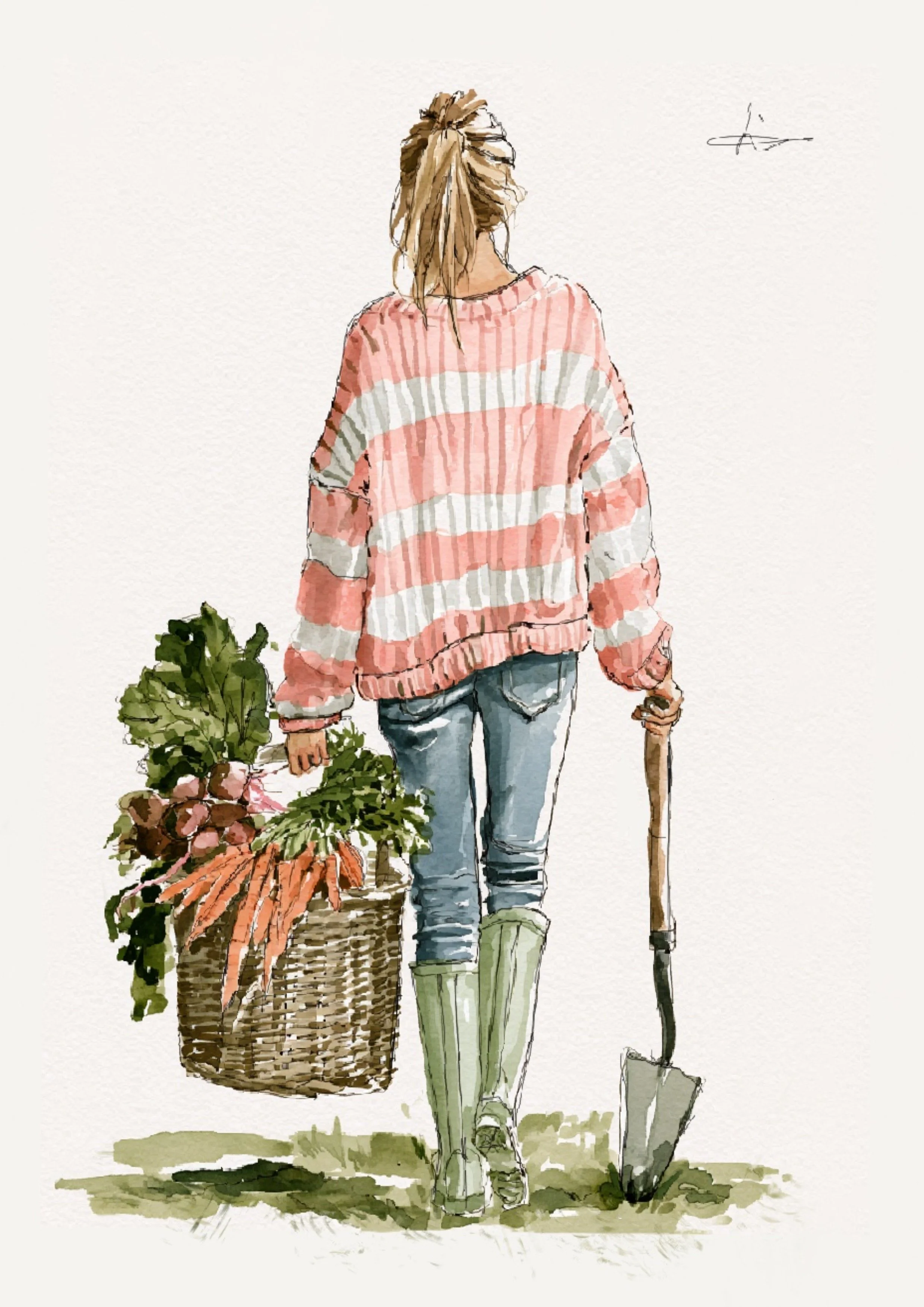 Gardening girl