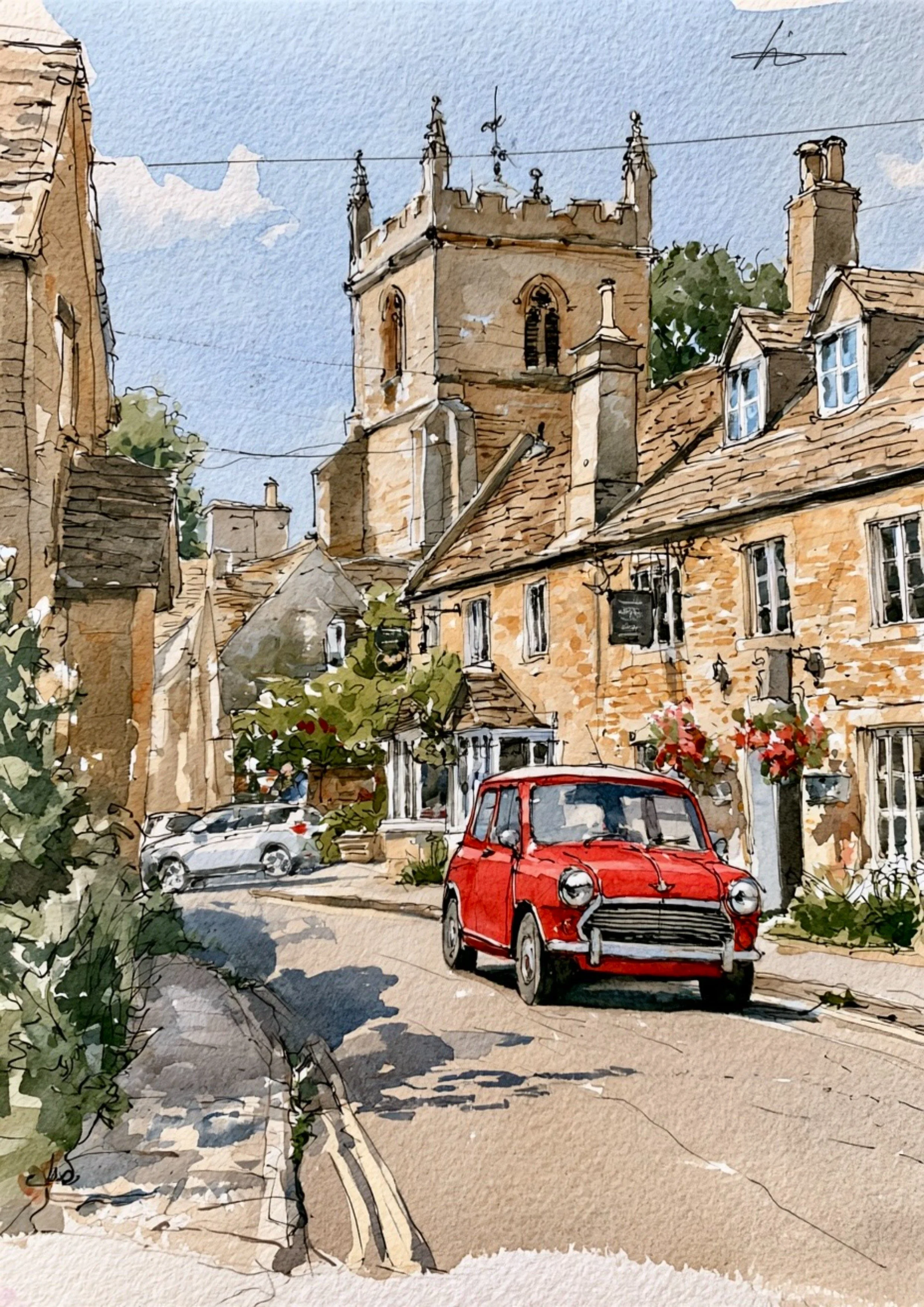 Little red car