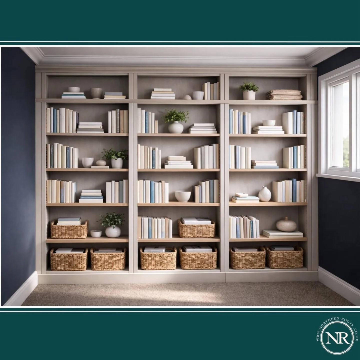 A glimpse into our design process.

Each project starts with drawings and renders to help you picture the space before we begin. This design is an especially exciting one &mdash; full‑height bookcases with a hidden door tucked seamlessly inside.

We 