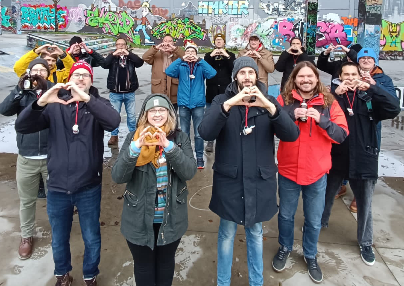 Weihnachtsfeier bei Red Oak | Boßeln