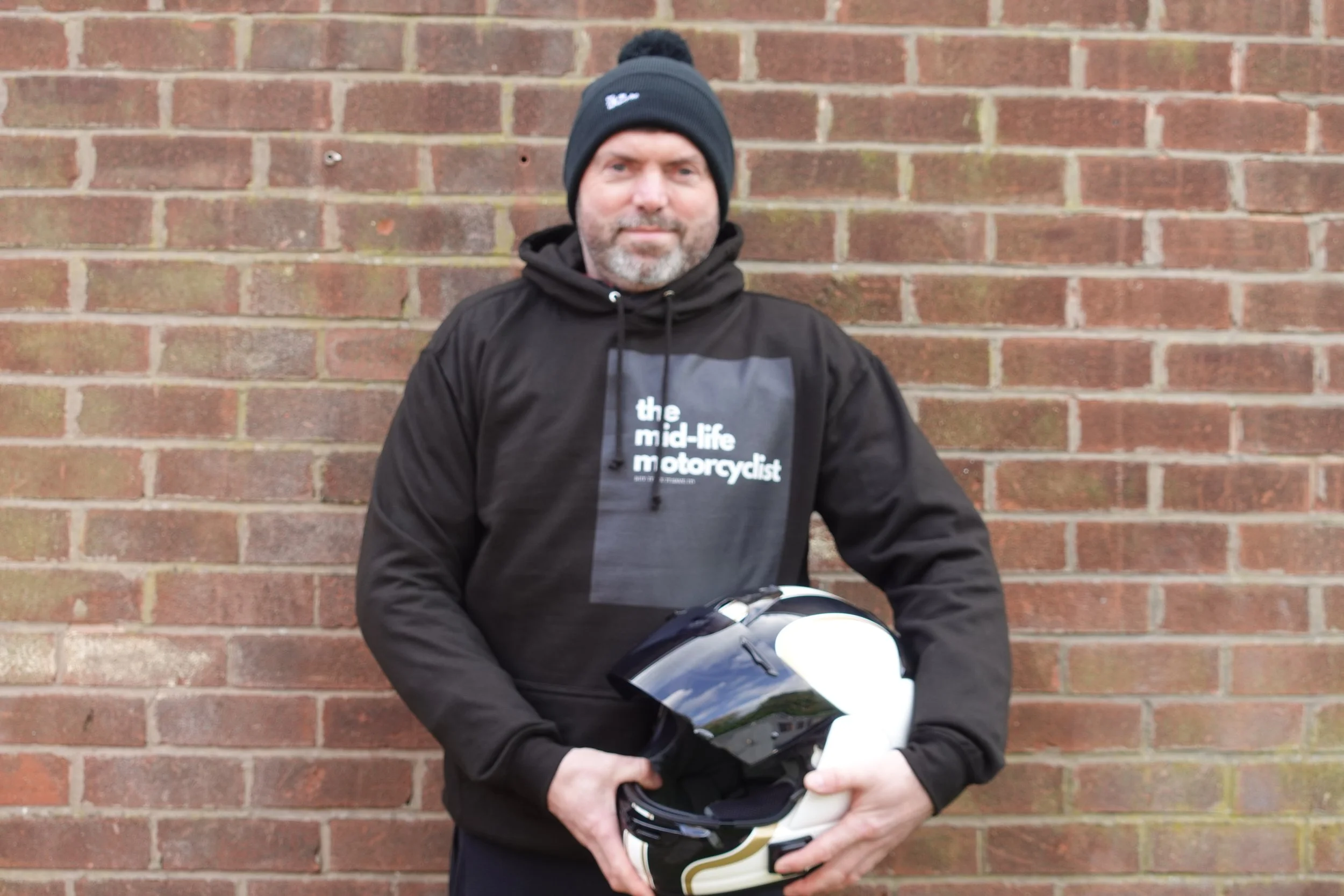 Hoodie the mid-life motorcyclist