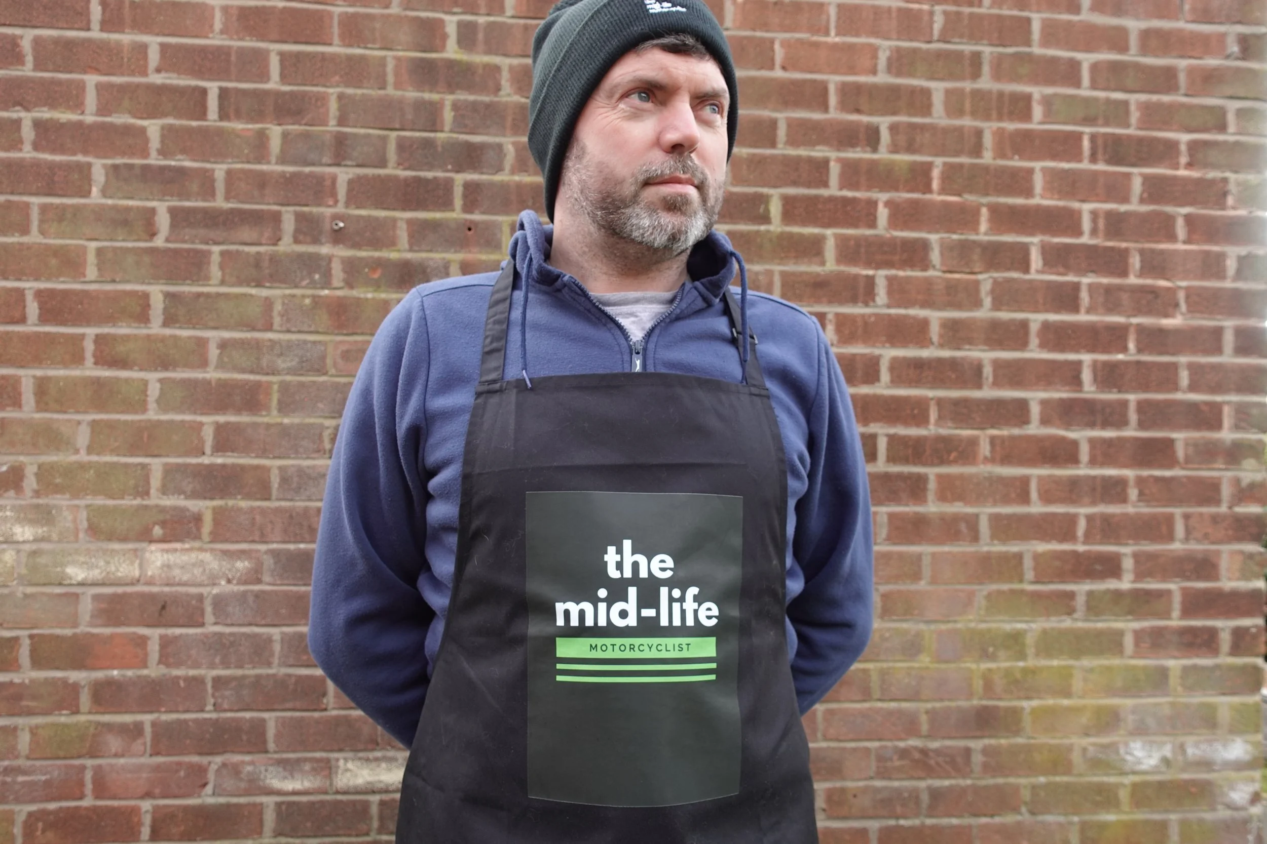 workshop Apron the mid-life motorcyclist