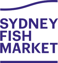 Sydney Fish Market logo with stylized waves at the top