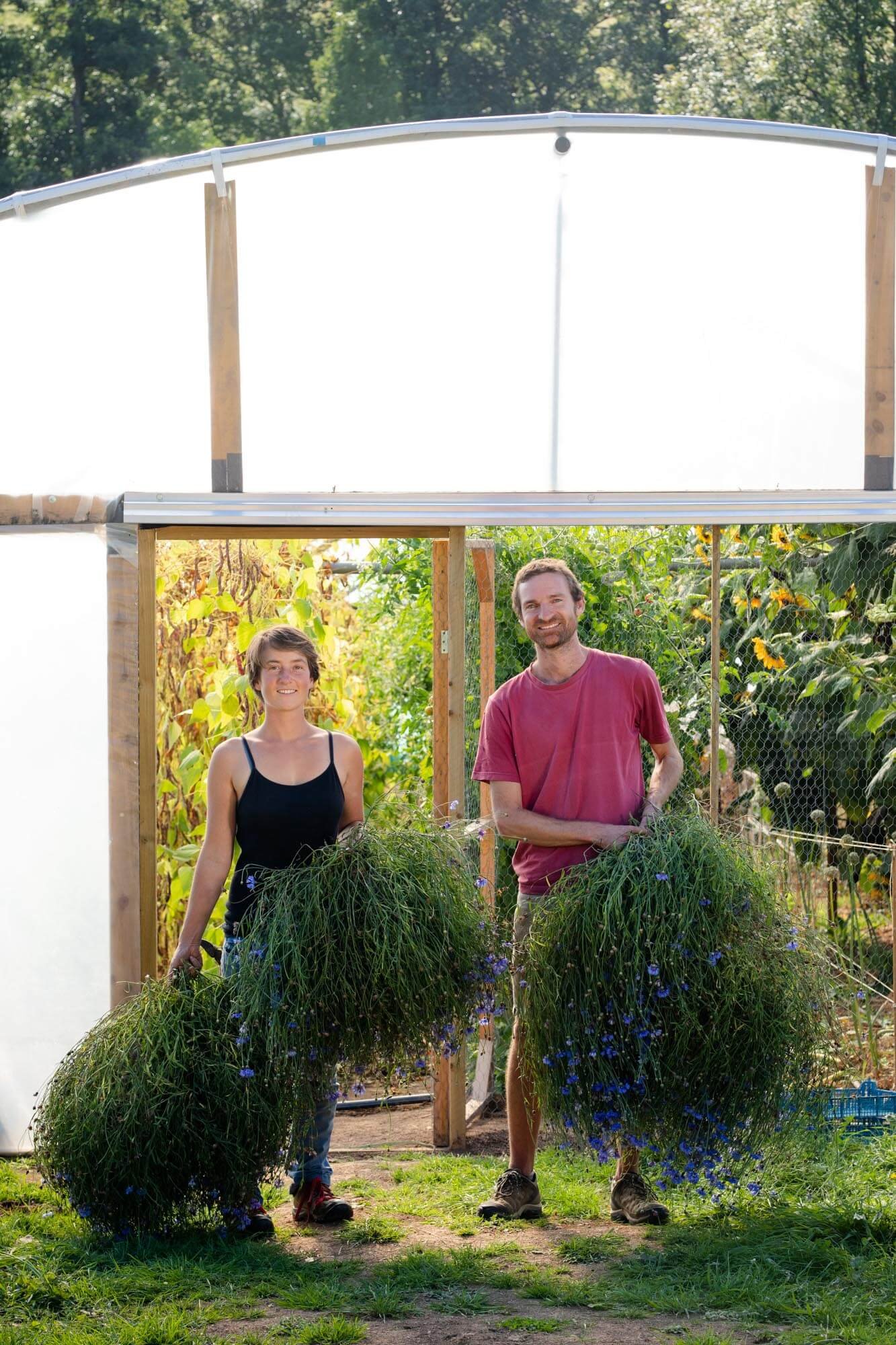 Vital Seeds, Fred Groom and Ronja Schlumberger By Poly Tunnel Seed Saving