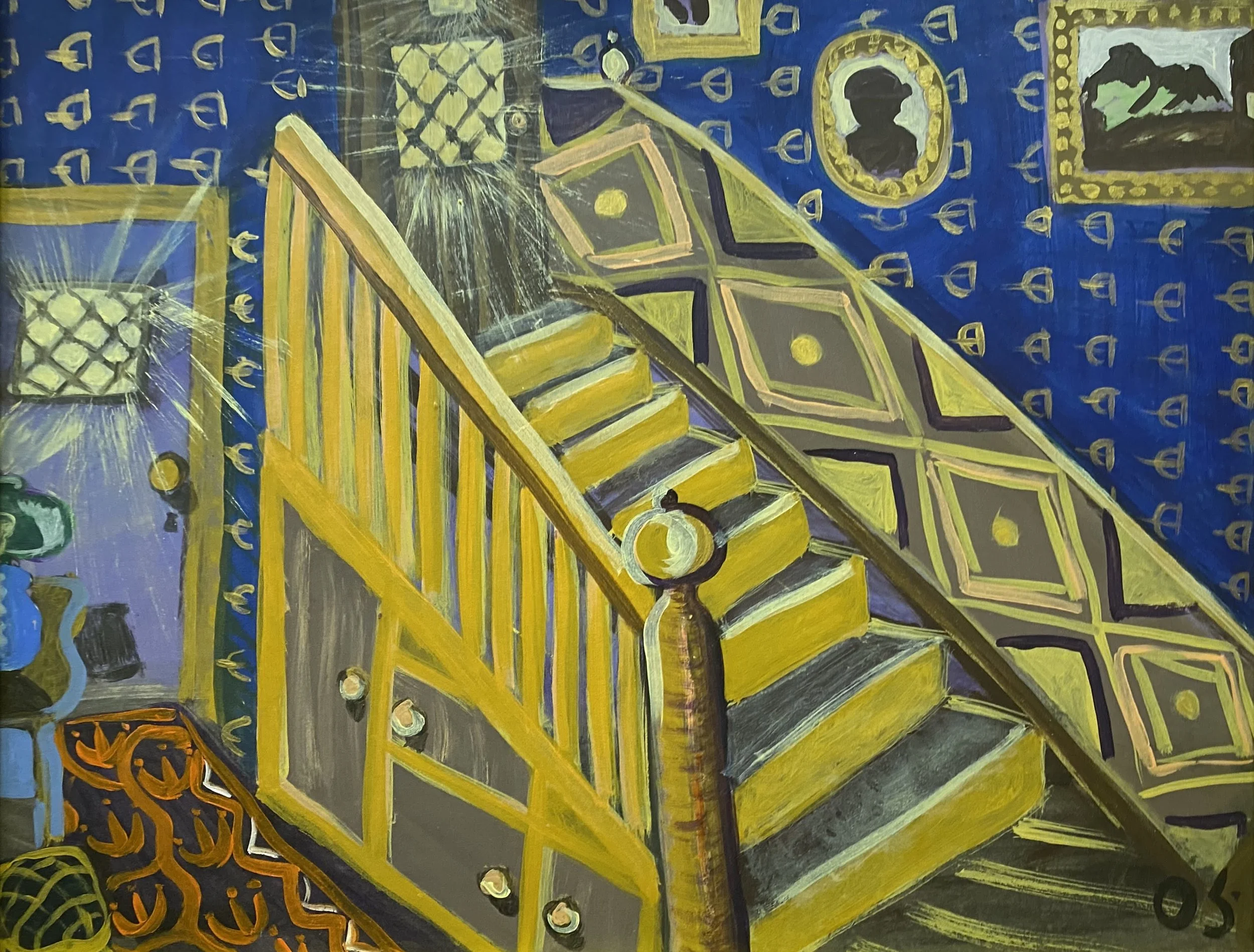 5. ''სახლის კიბე'', მუყაო, აკრილი, 38X49..jpg