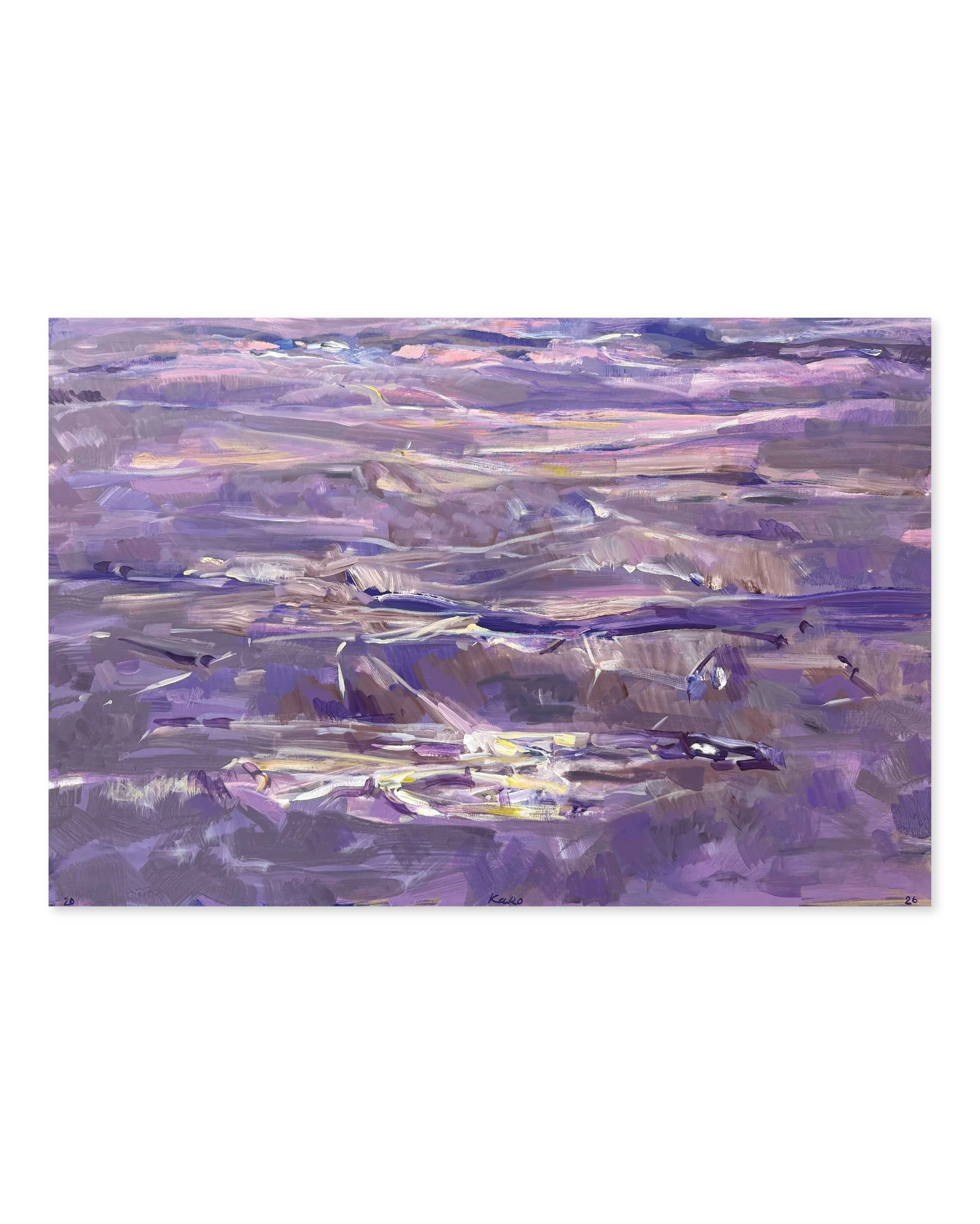 Karaman Kutateladze ‘Evening’, acrylic on canvas, 120 x 80 cm. 2026