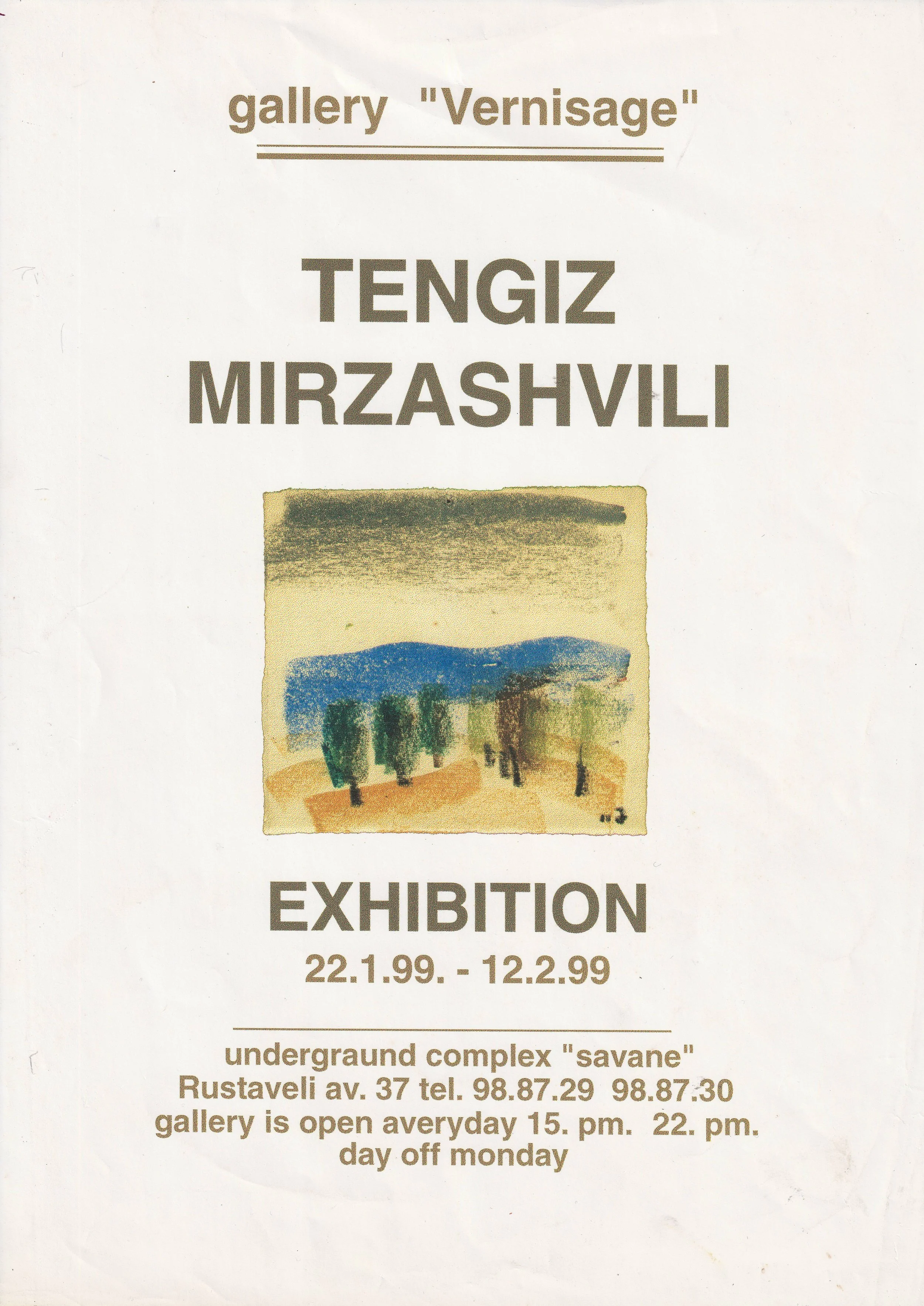 Tengiz Mirzashvili: New Works  22.01-12.02.1999