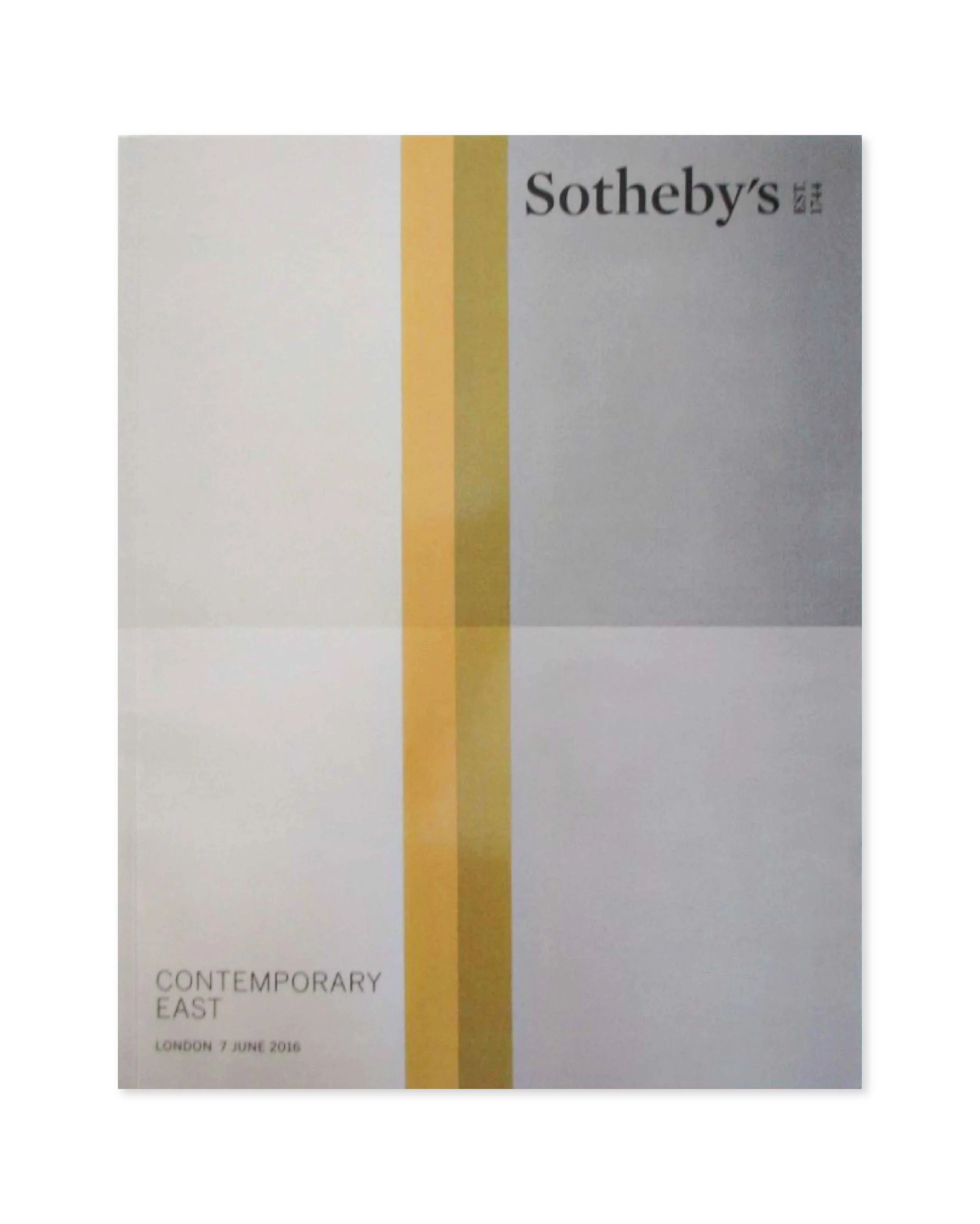 Contemporary East, auction catalogue. Sotheby's, 2016.