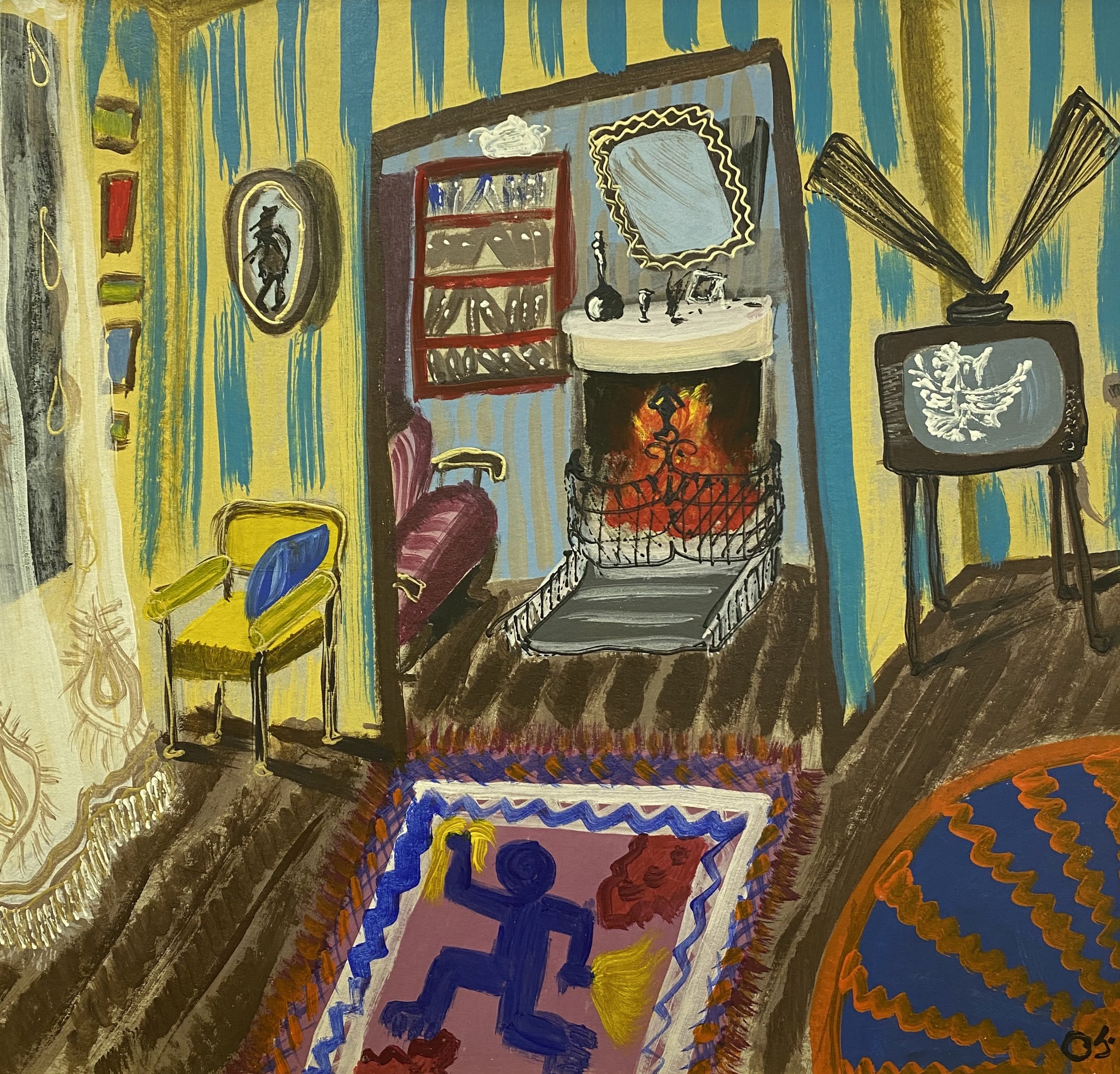 ტელევიზორი, მუყაო, აკრილი 34X37..jpg