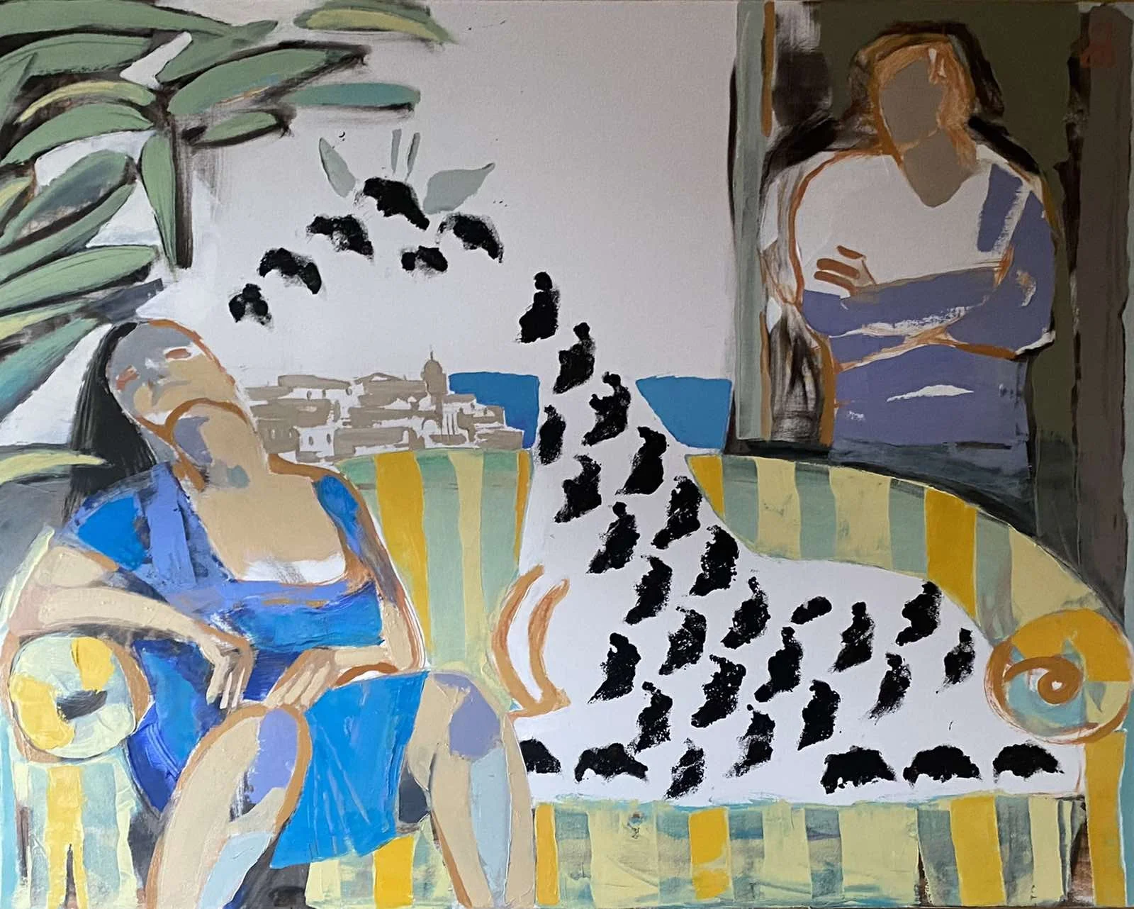 Tamuna Melikishvili ‘Strange Vacation’, Oil on Canvas, 100X130 cm.