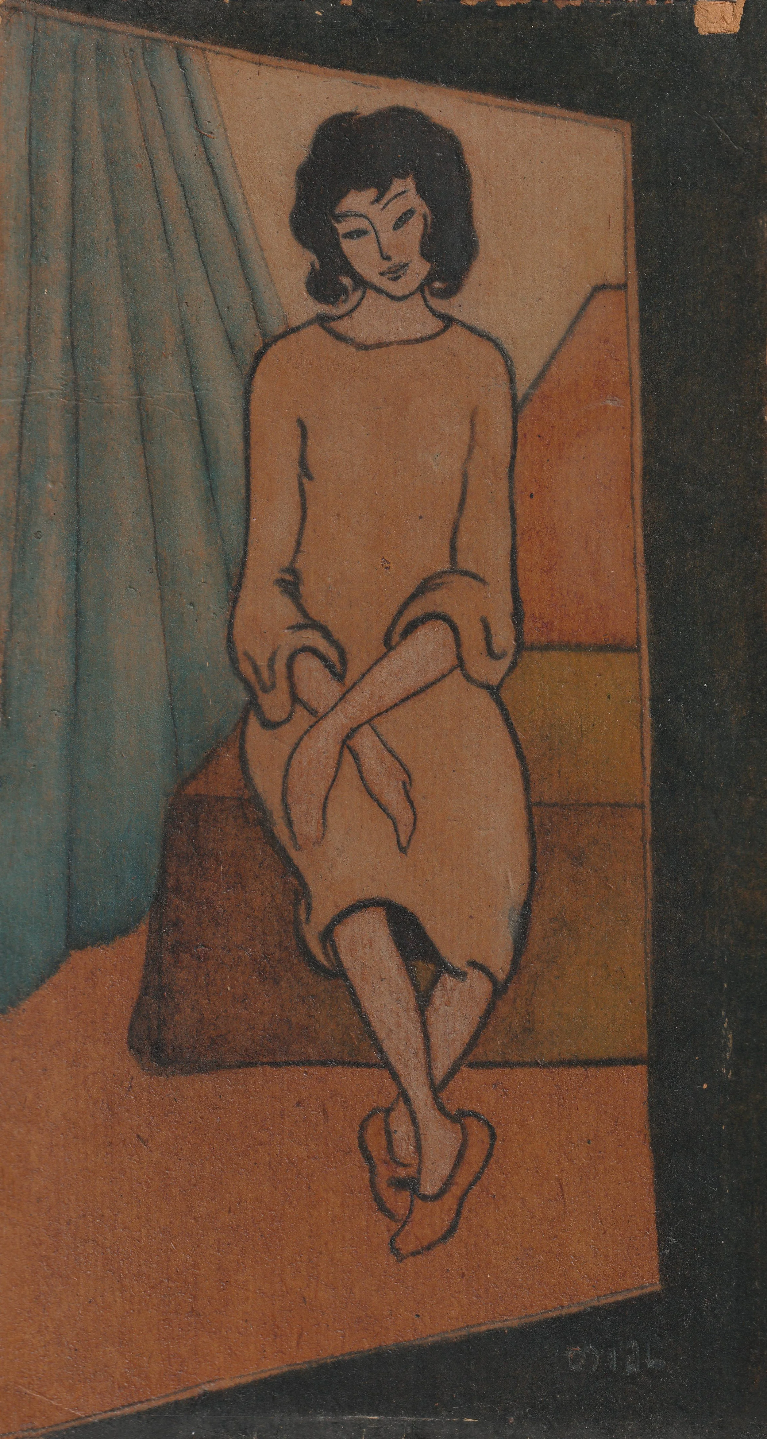 1. მუყაო, შერეული ტექნიკა, 26.5X14.5.jpg