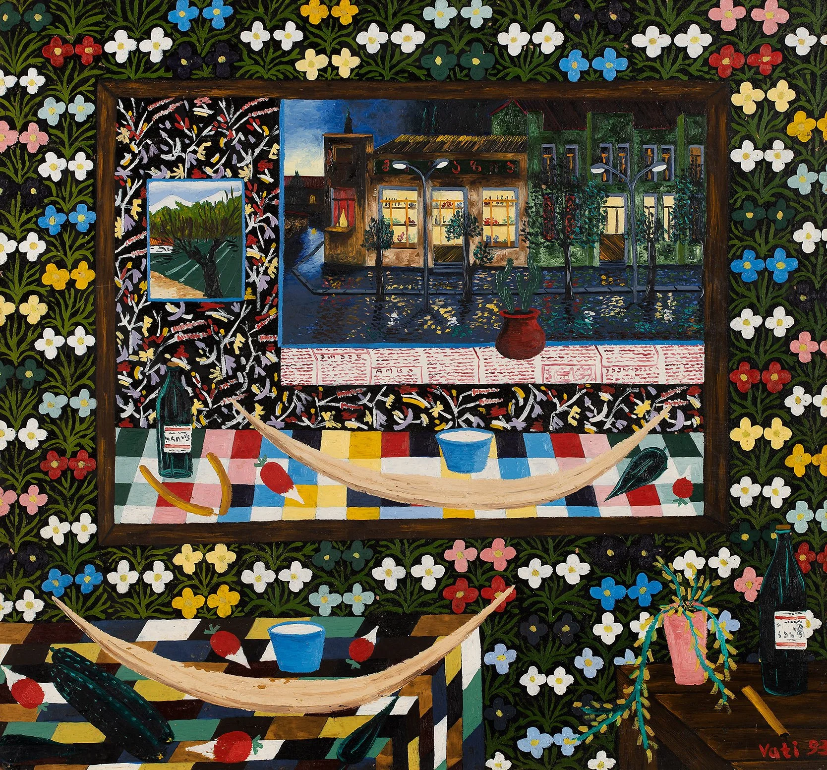 Vakhtang (Vati) Davitashvili from series PURMARILI
oil on board, 72,7 x 77 cm
Price on Request