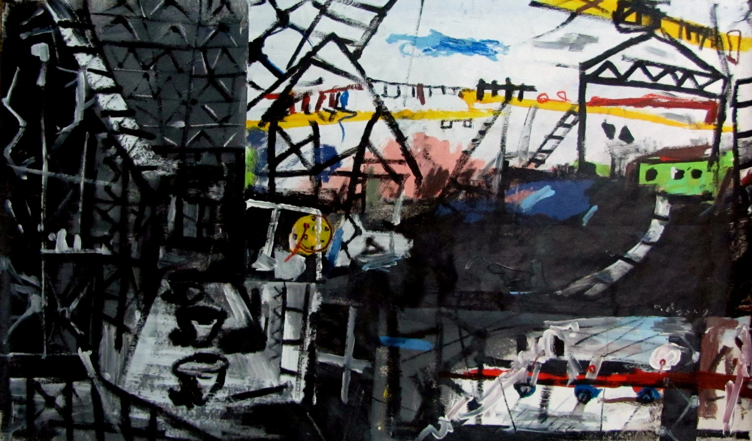 8 Tornike Abuladze. Steel factory.200X110cm.  acryl on canvas.2011.jpg
