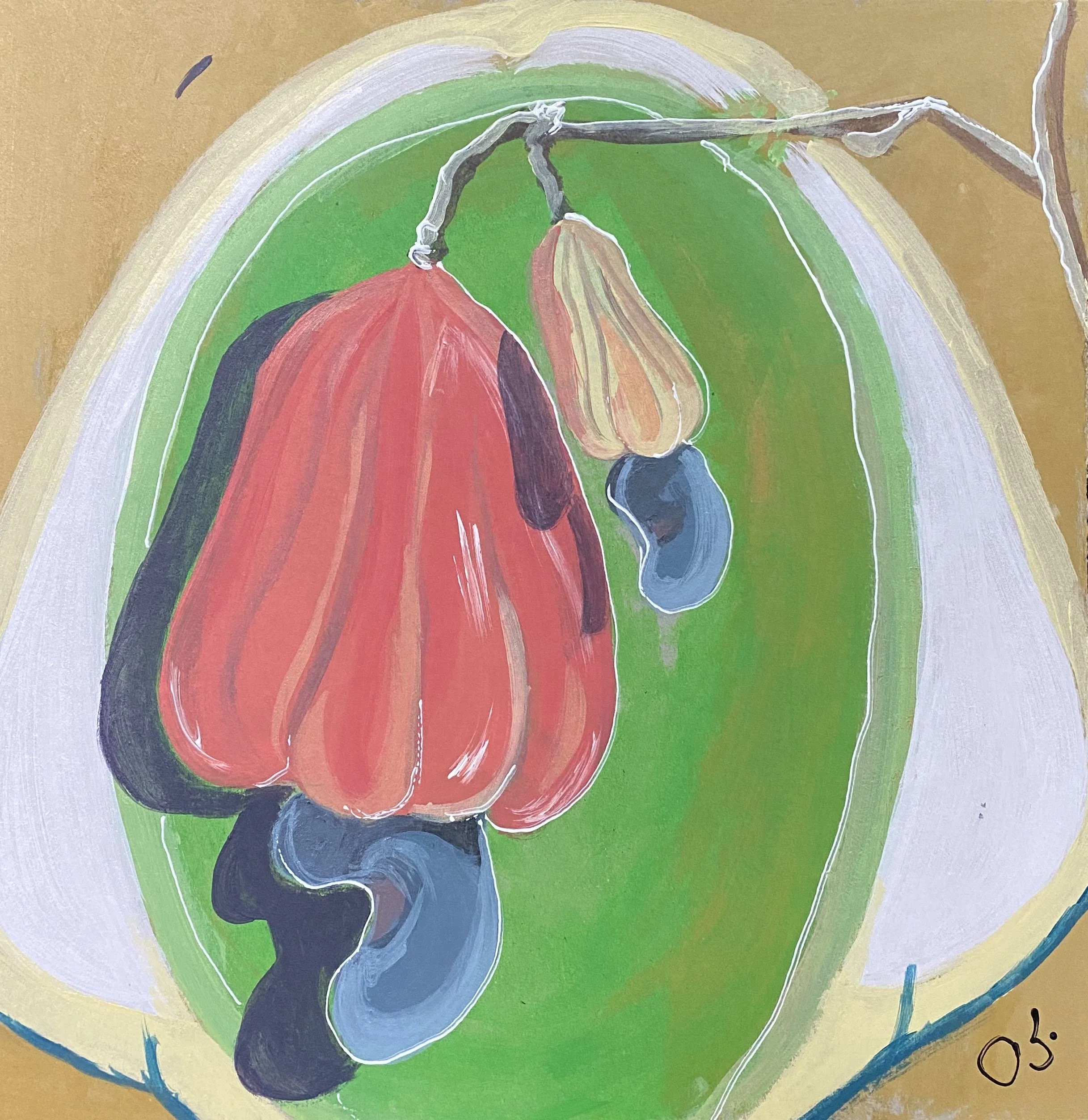 62. ''ქეშიუ'', მუყაო, აკრილი, 33X33..jpg