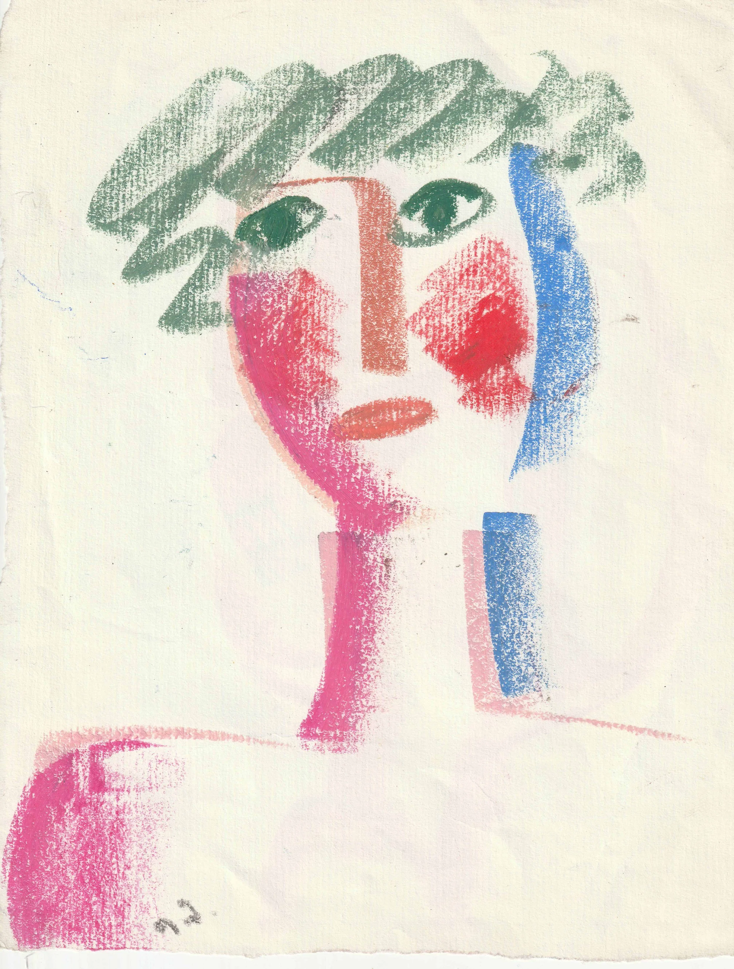Tengiz Mirzashvili ‘Composition’ pastel on paper, 22 x 17 cm.