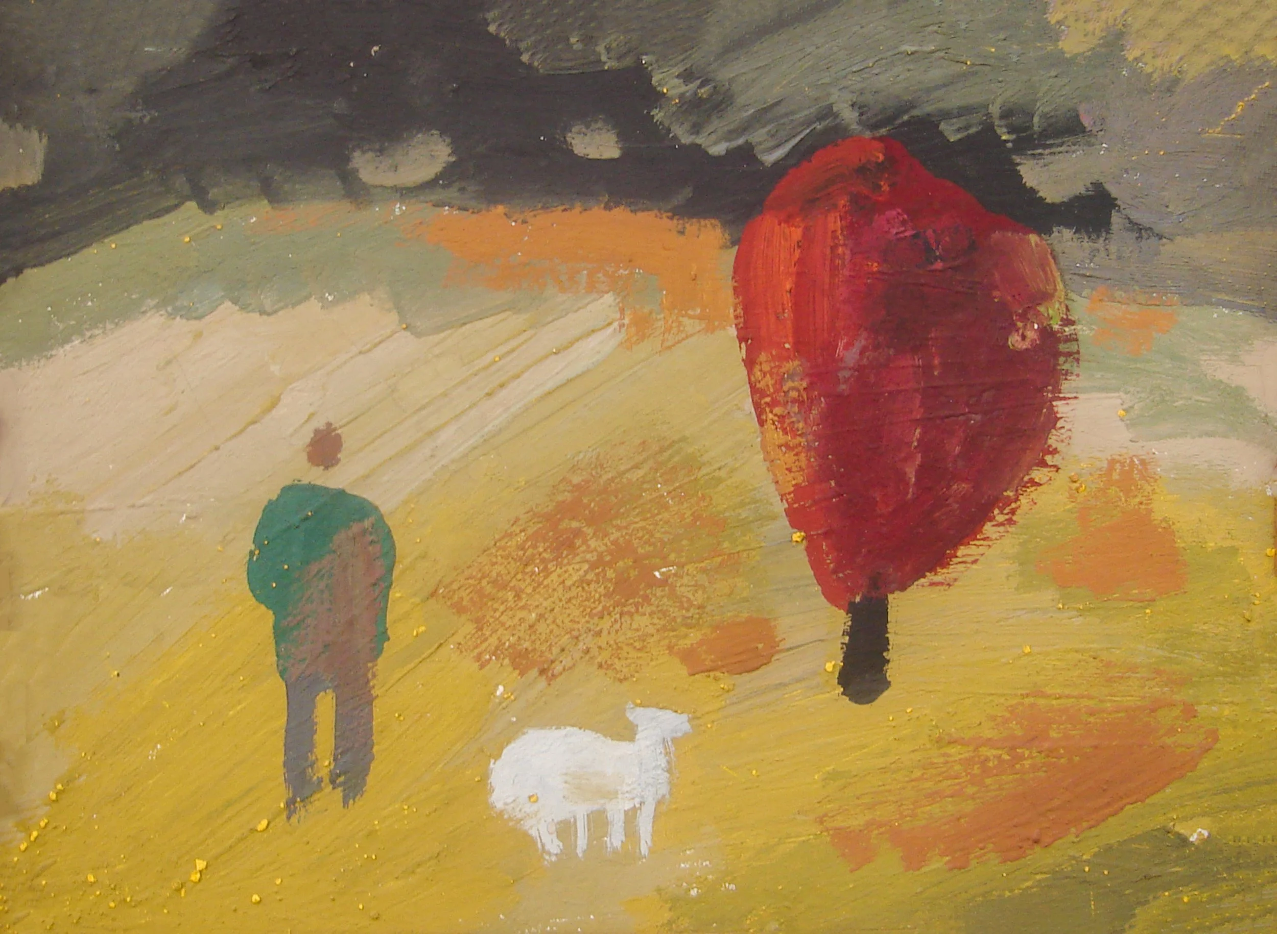 LANDSCAPE WITH A SHEEP