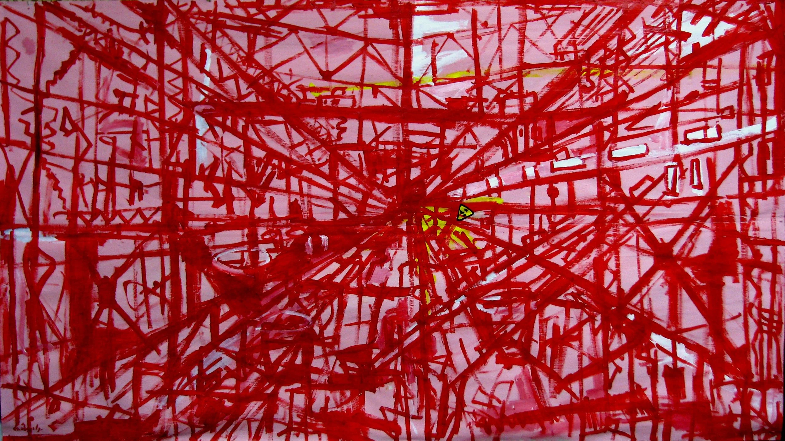 4 Tornike Abuladze. Steel factory.185X105cm.  acryl on canvas.2011.JPG