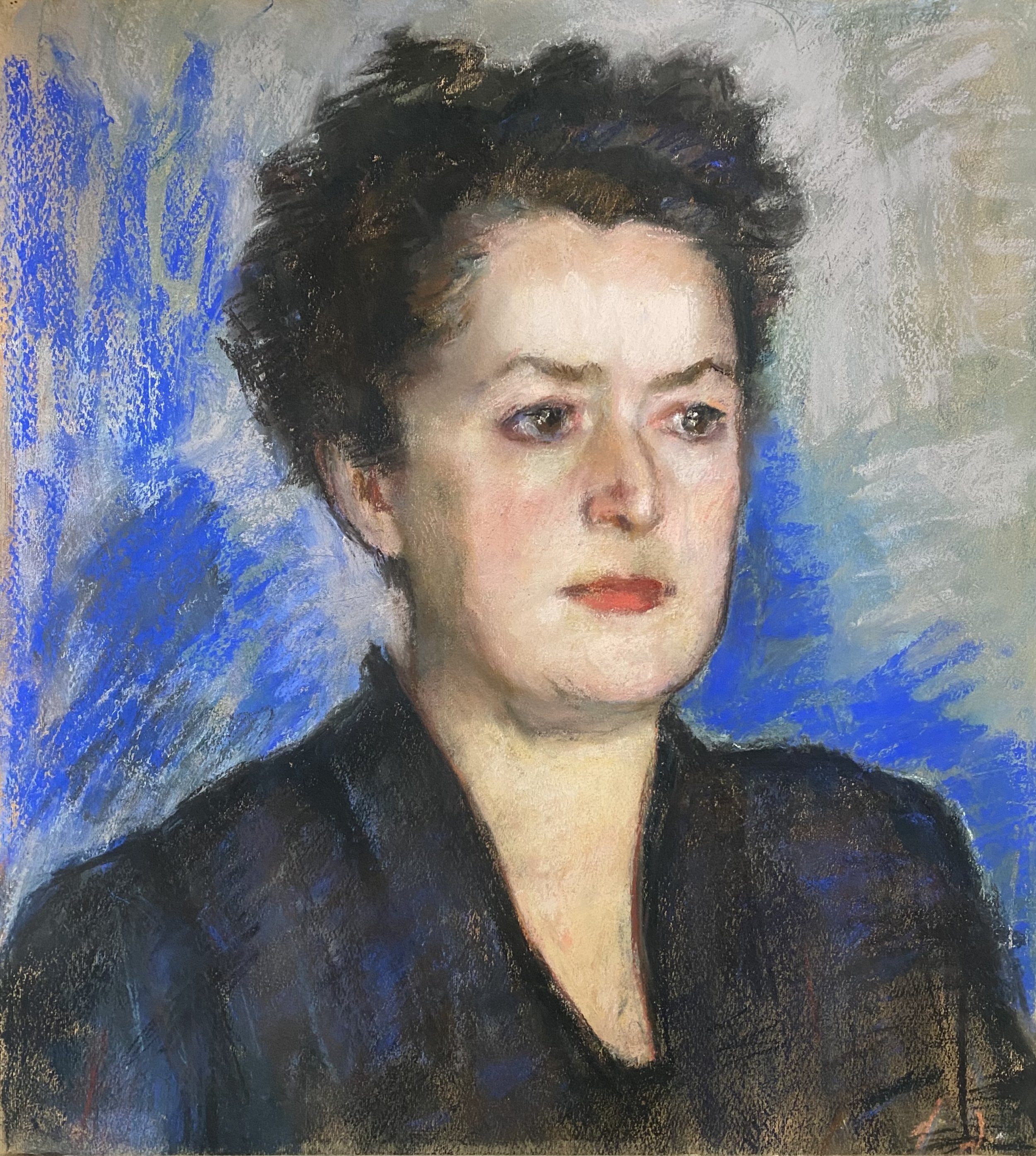 11. ქეთევან მაღალაშვილი „ანა შალიკაშვილის პორტრეტი“, მუყაო, პასტელი, 48X43სმ. 1980წ. – 1200$..jpeg