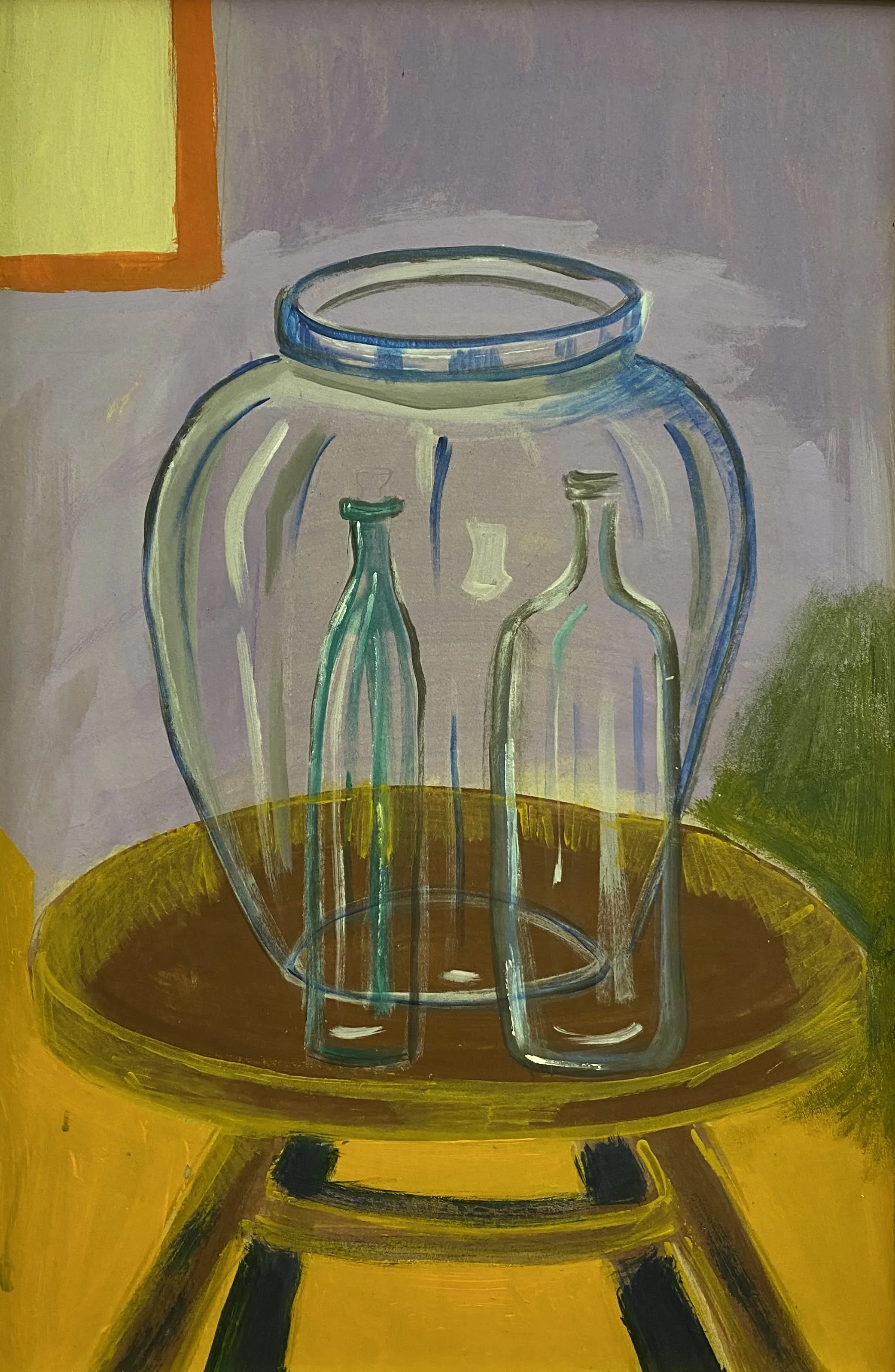 55. ''შუშის ბოთლები'', მუყაო, აკრილი, 49X32.jpg