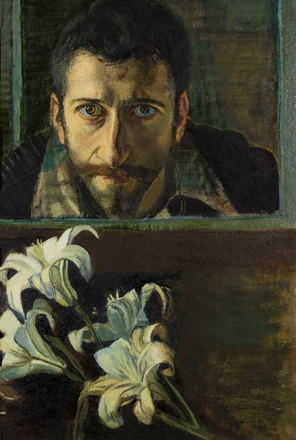 SELF-PORTRAIT WITH LILIES