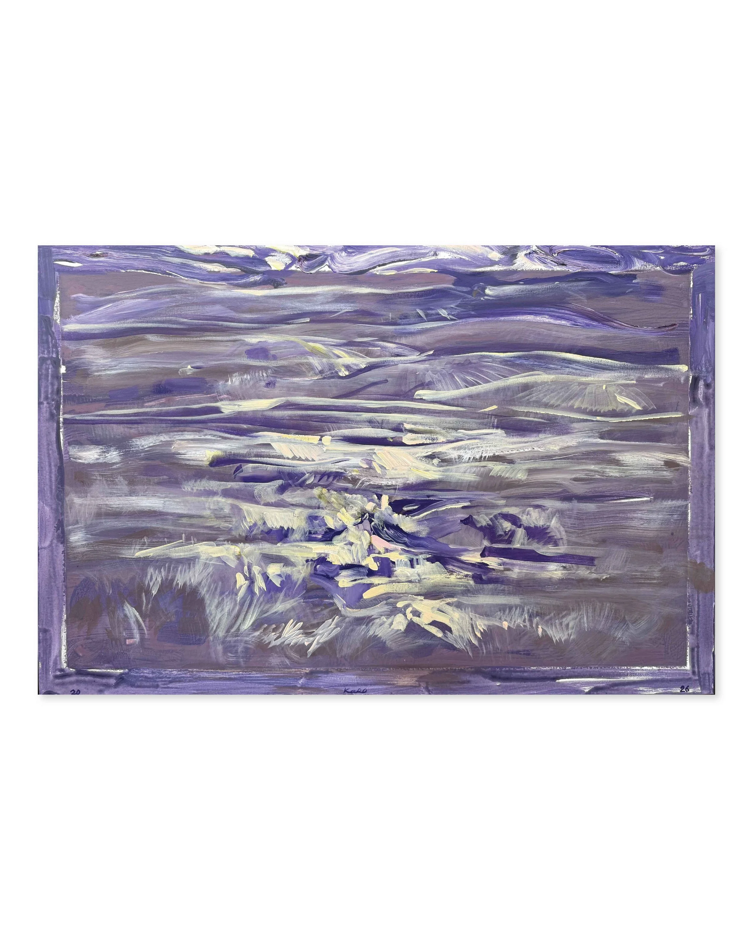 Karaman Kutateladze ‘Evening II’, acrylic on canvas, 120 x 80 cm. 2026