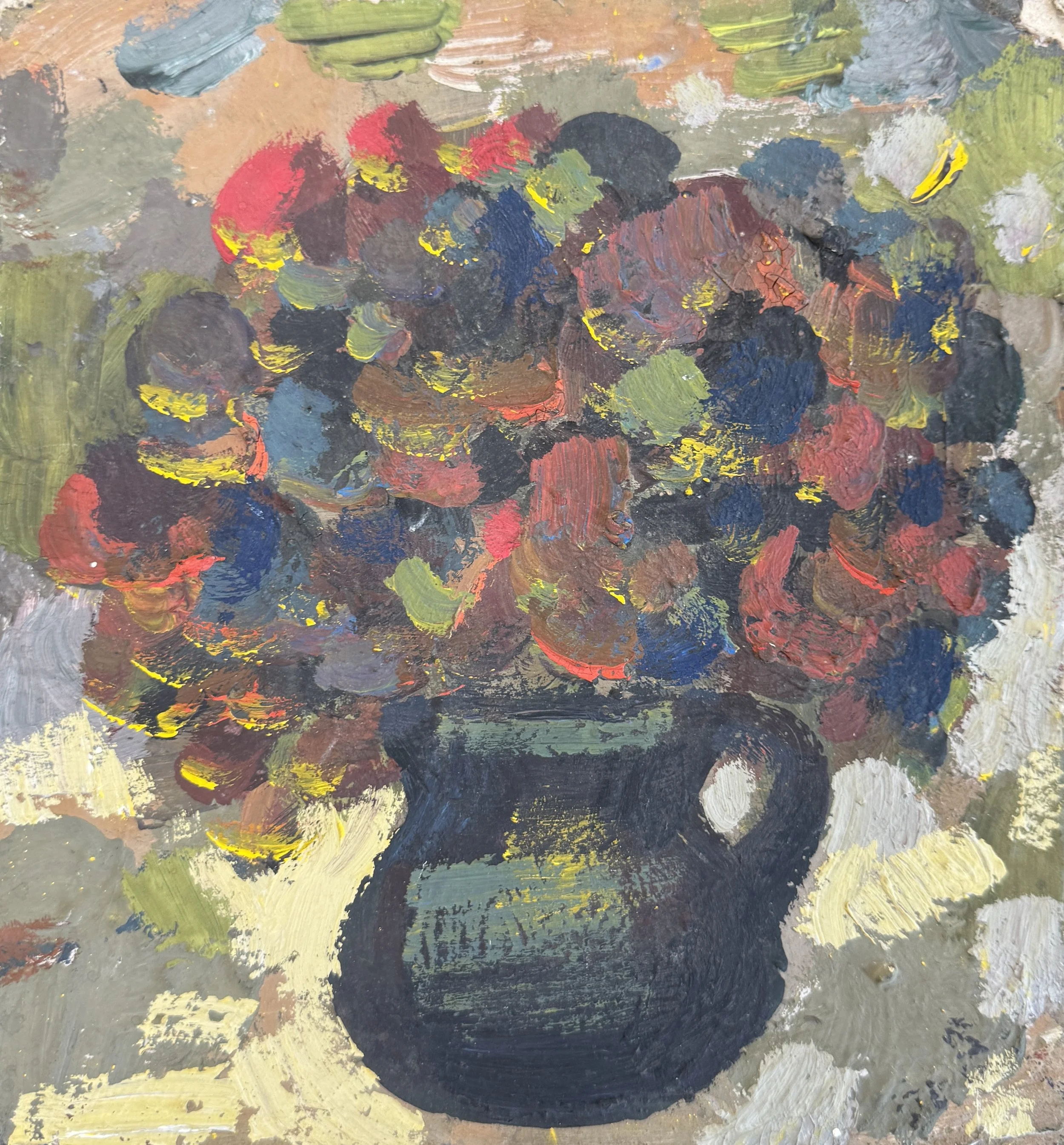 Tengiz Mirzashvili 'Still life', tempera on board, 21 x 19.5 cm.