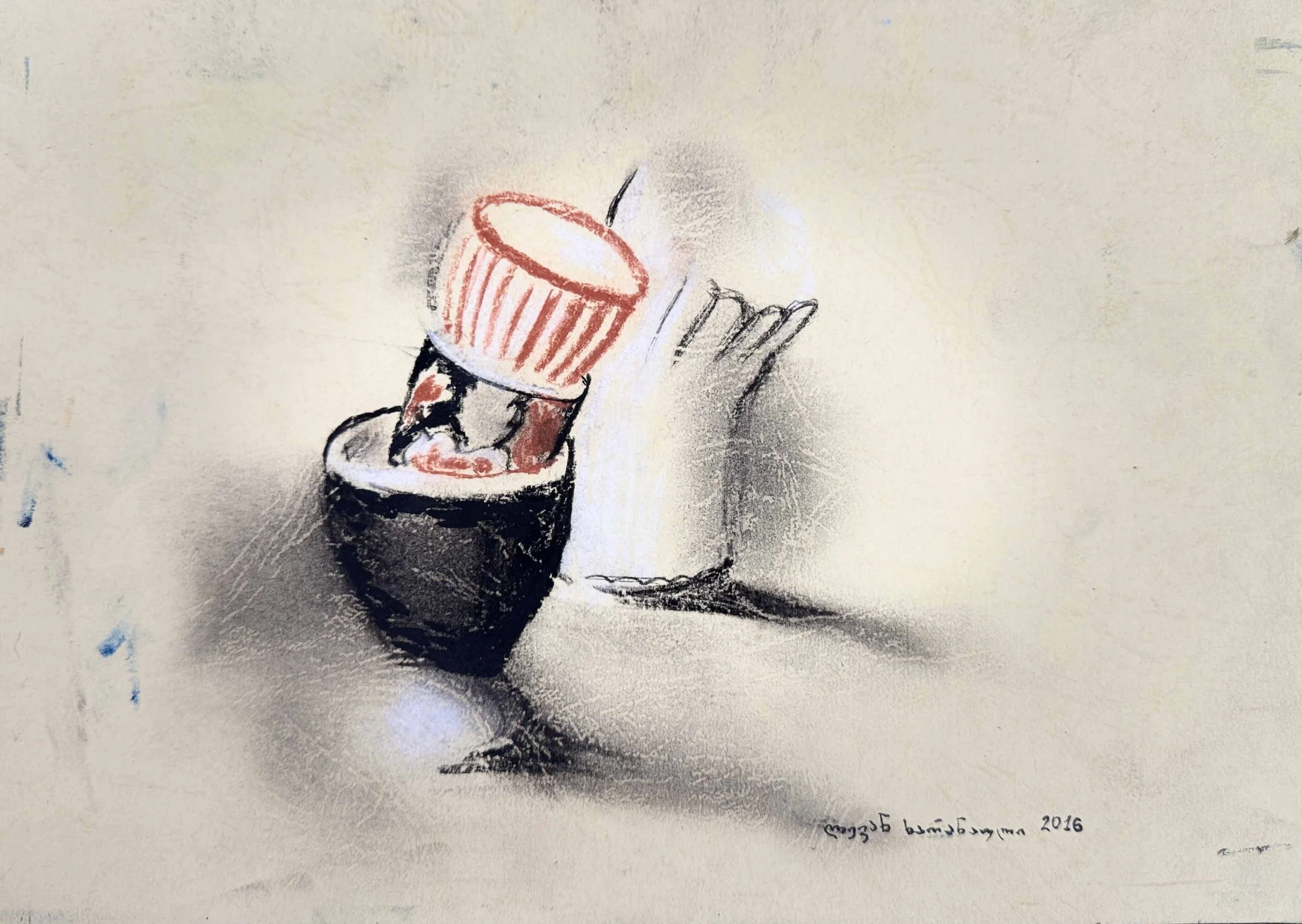 Levan Kharanauli
STILL LIFE
mixed media on paper
20 x 30 cm
2026