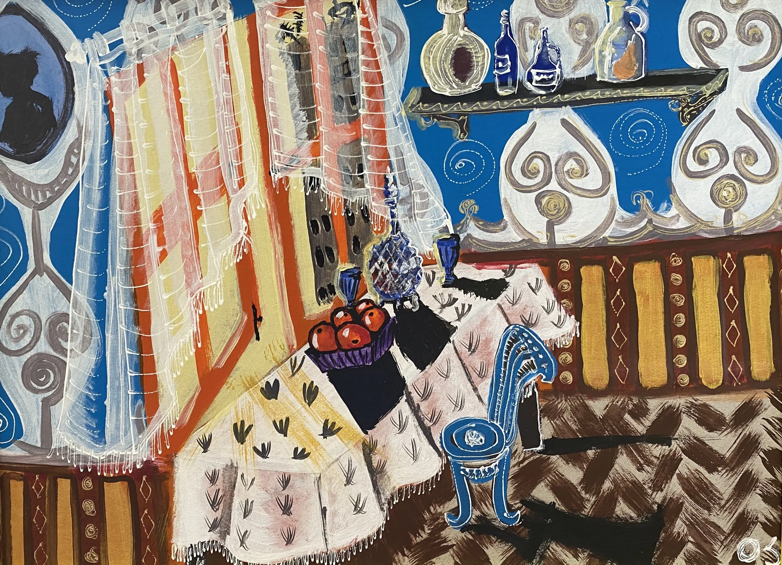 34, ''ძველი ქალაქი'', მუყაო, აკრილი,34X46.jpg